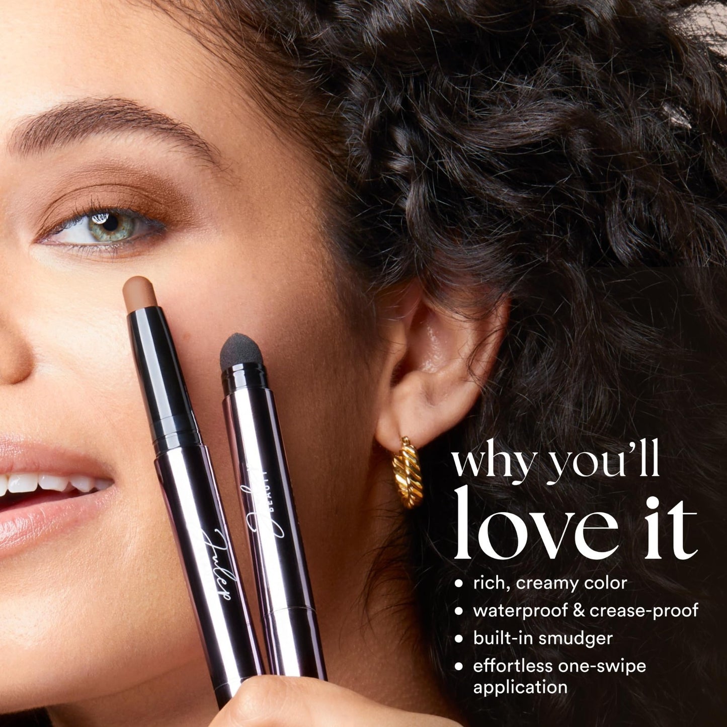 Crème-to-Powder Eyeshadow Stick - Meadow Shimmer, Long-Lasting, Easy Application3