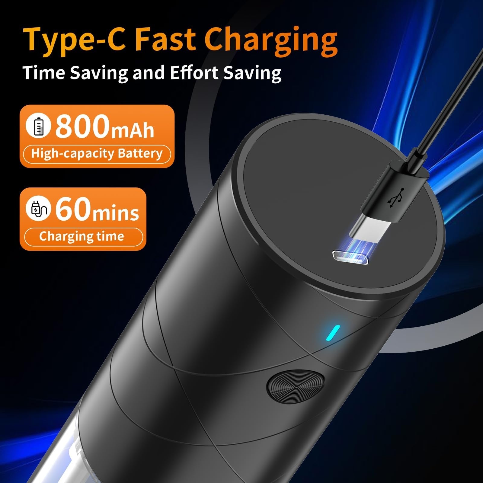 Rechargeable Electric Salt & Pepper Grinder Set   Adjustable Coarseness, LED Lig3