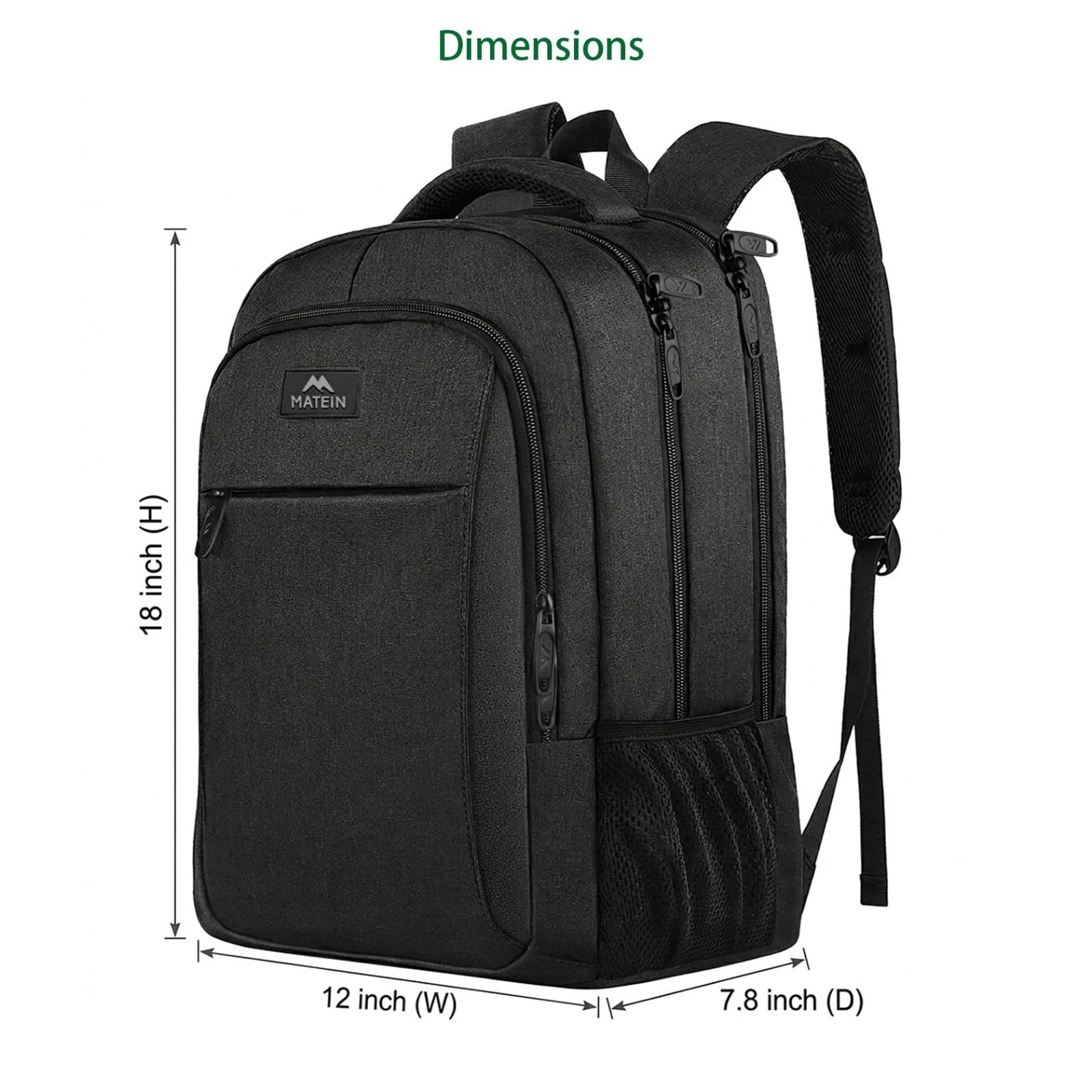 15.6" Business Laptop Backpack, Travel Work Bag for Men & Women, Durable & Styli2
