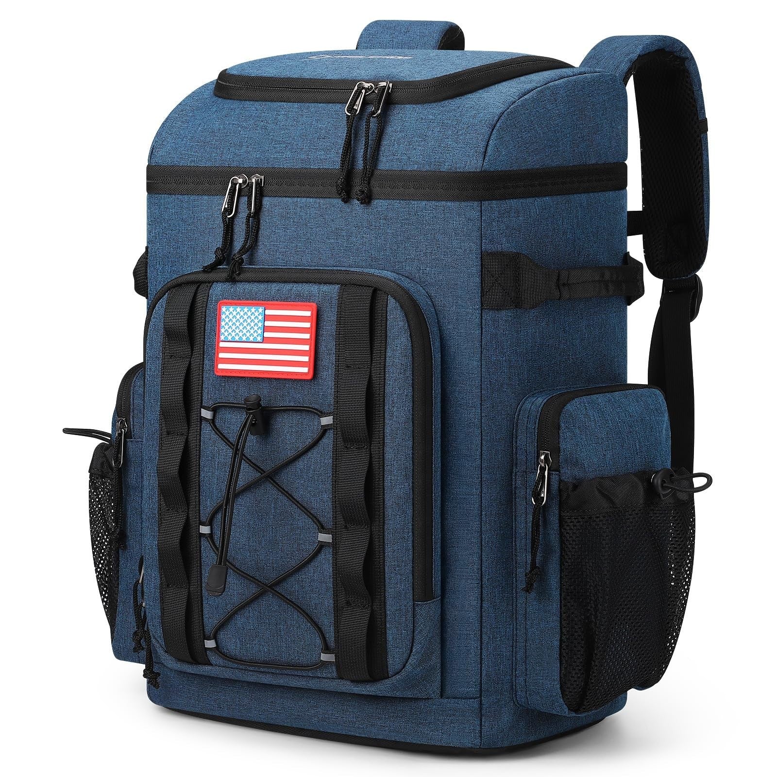 Insulated Backpack Cooler - 35/50 Can, Leakproof Soft Bag, Keeps Food Cold 16H,1