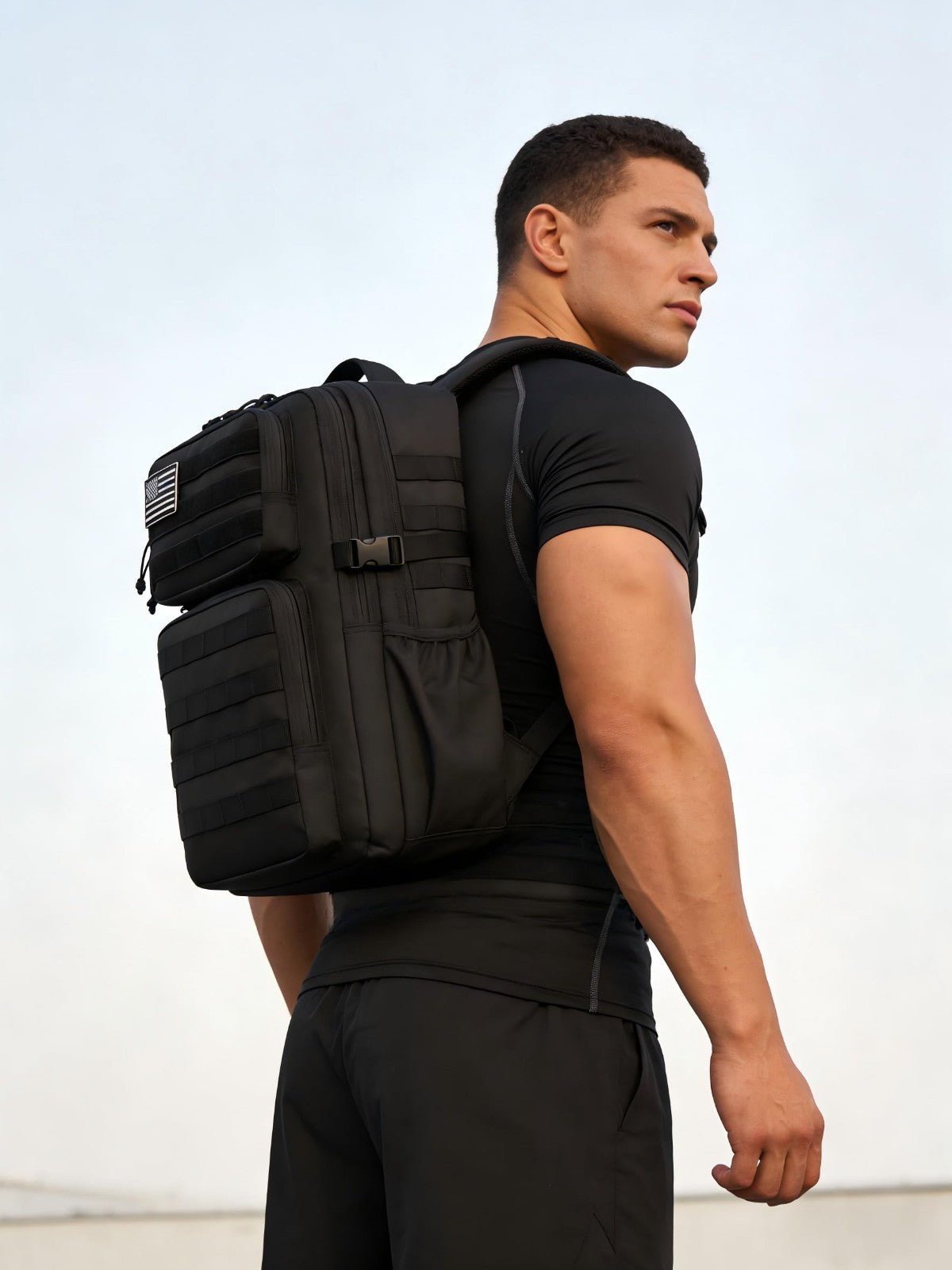 Waterproof Military Tactical Backpack   3 Day Assault Pack, Molle Daypack with B2