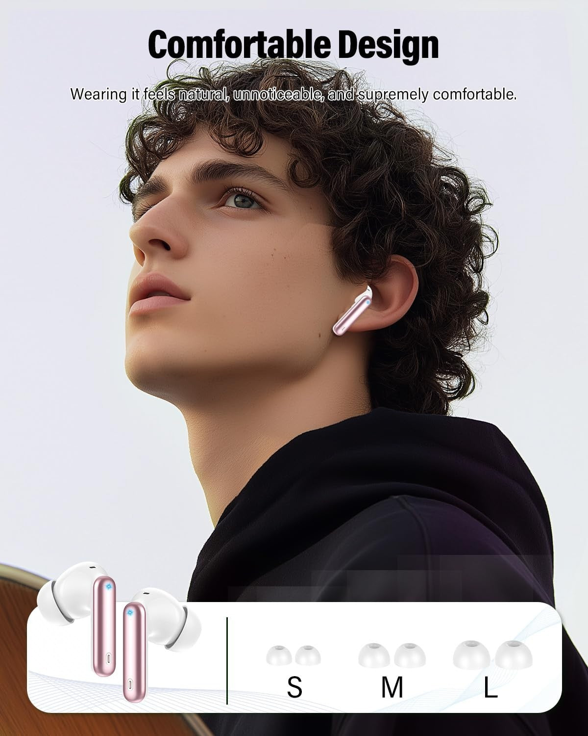 Wireless Earbuds Bluetooth 5.4, Noise Cancelling, IP7 Waterproof, 36H Playtime,6
