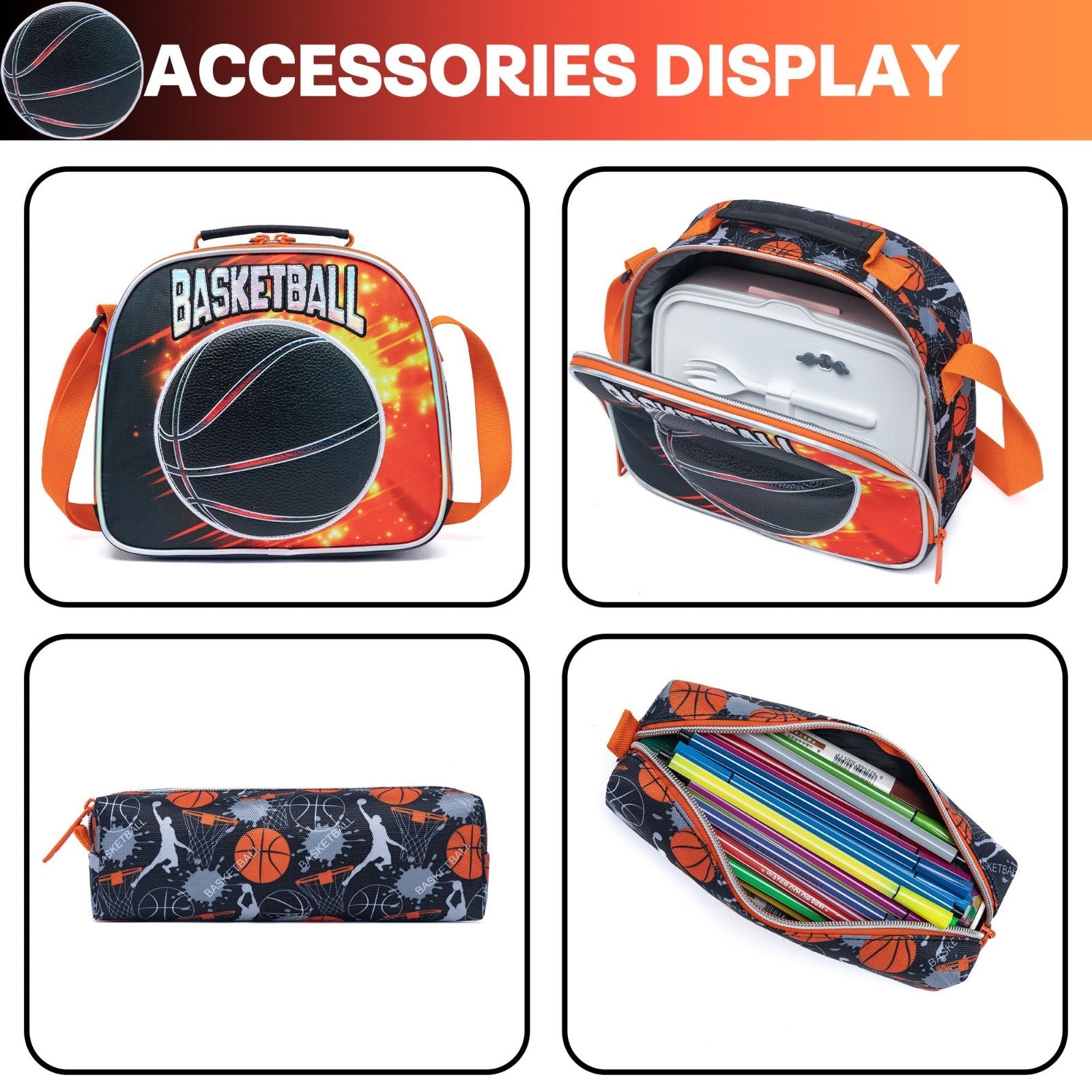 Kids Rolling Backpack with Wheels & Lunch Box   3 in 1 Travel Luggage for Boys 85