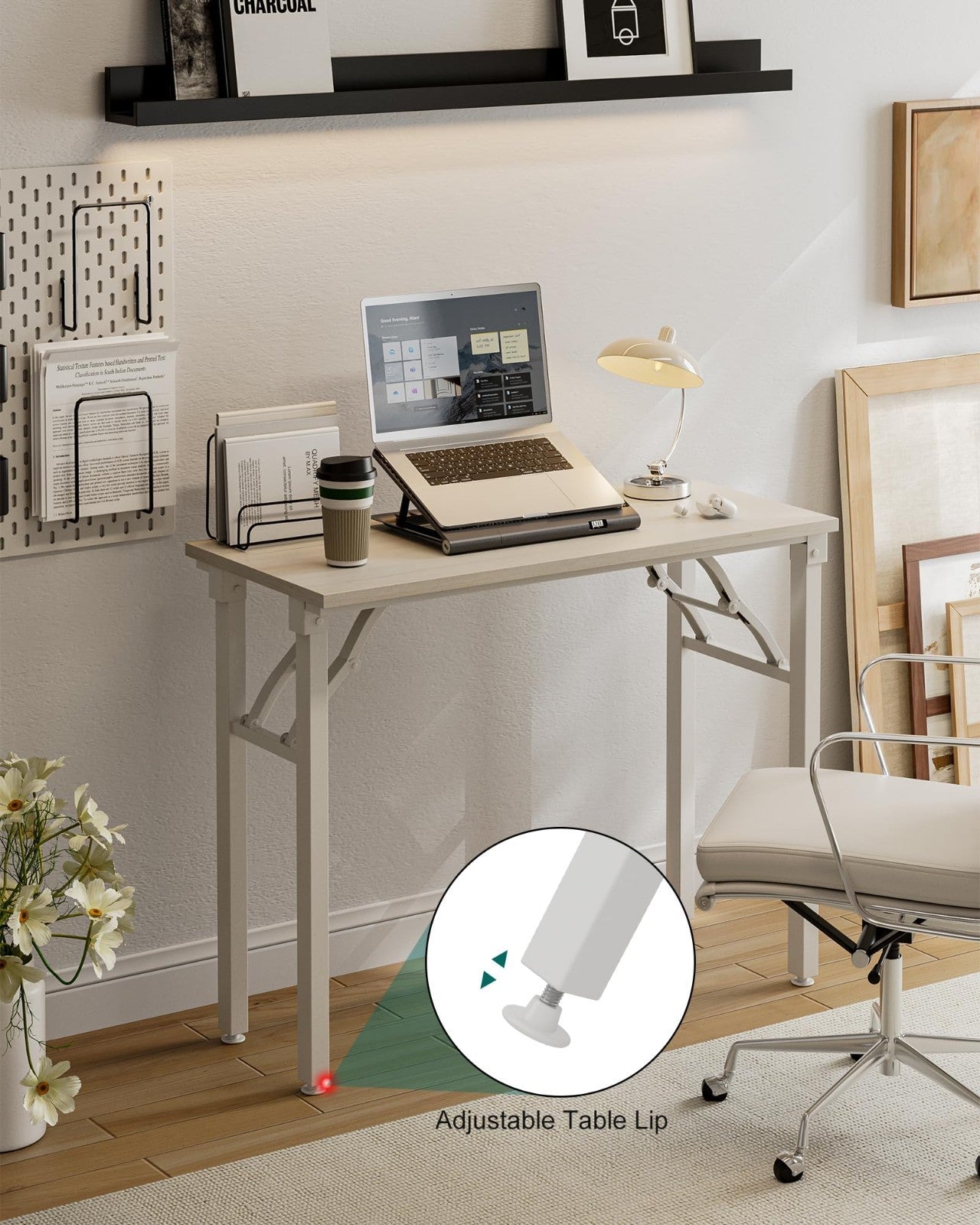 Compact Folding Laptop Desk – 35.8" Portable Table for Small Spaces, Easy Setup3