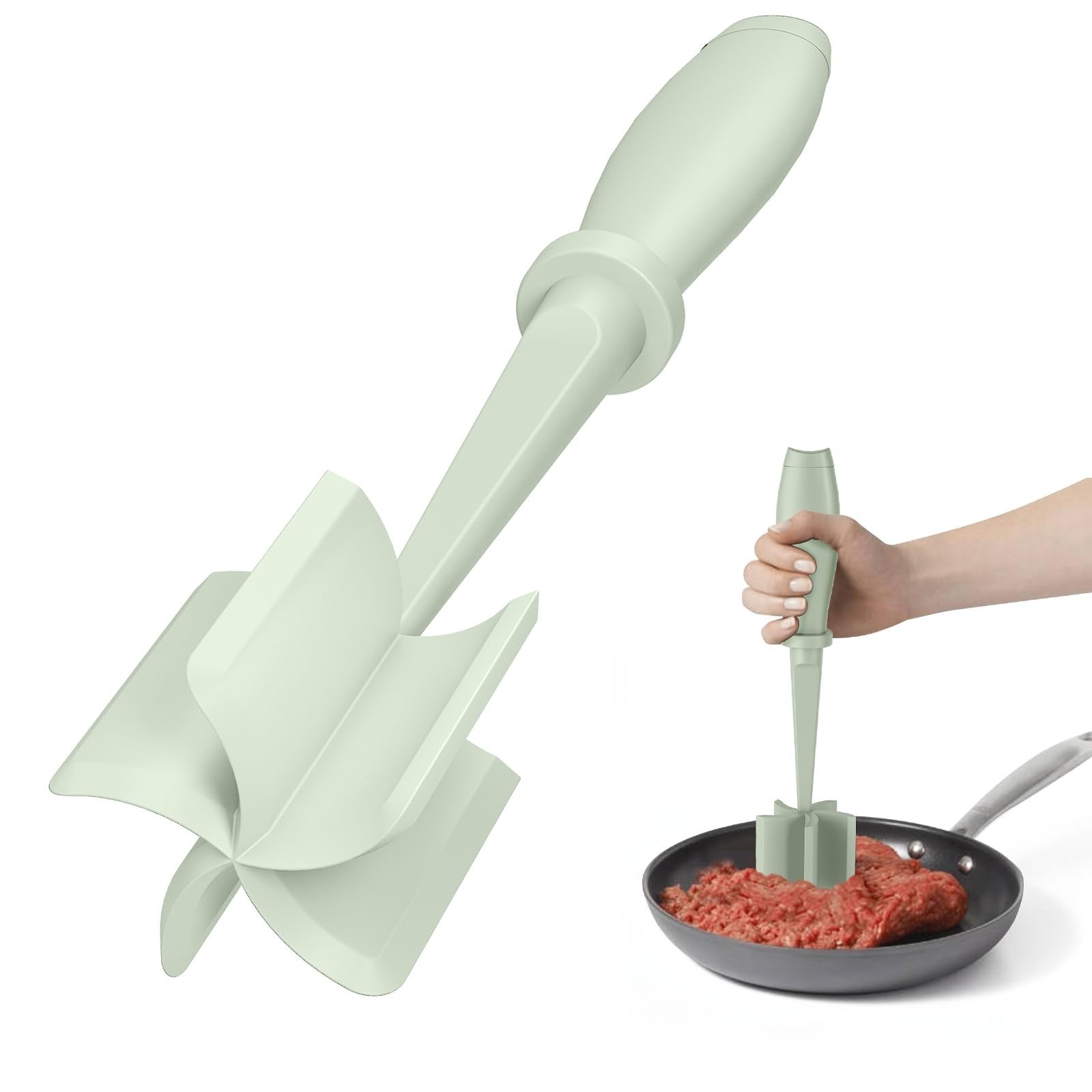Meat Chopper & Hamburger Grinder   5 Blade Heat Resistant Kitchen Tool, Dishwash1