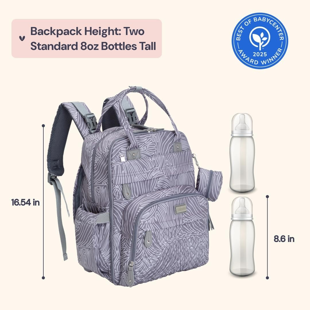 Multi Function Water Resistant Diaper Bag Backpack   Baby Travel Tote, Changing2