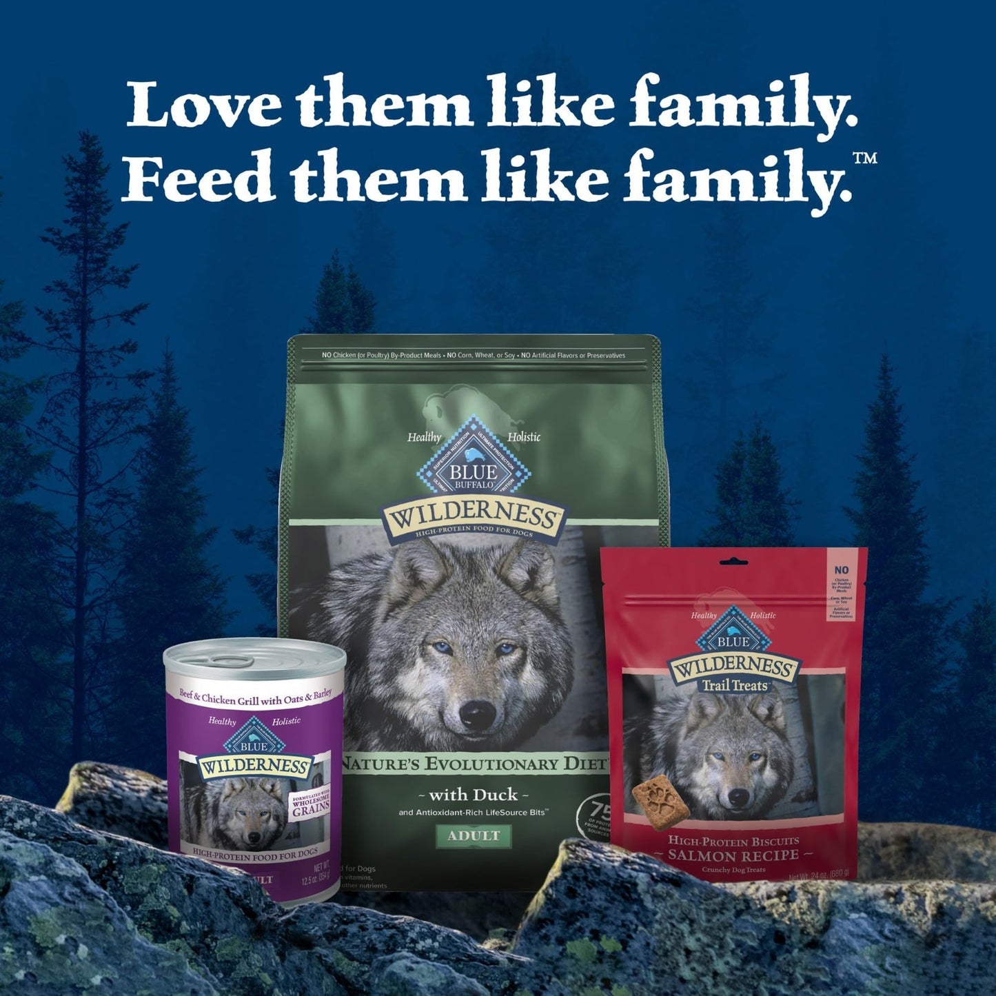 Grain Free Duck & Wholesome Grains Adult Dry Dog Food, 24 lb   High Protein, Nat8