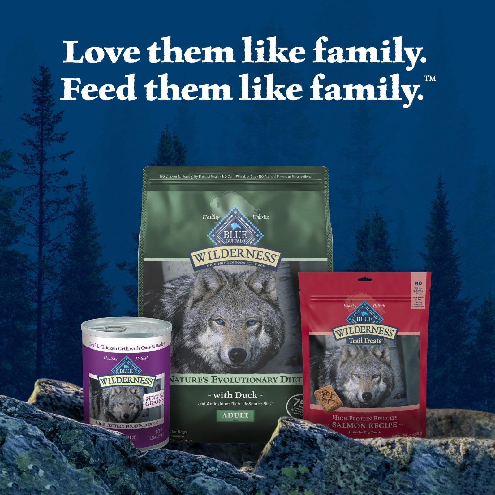 Grain Free Duck & Wholesome Grains Adult Dry Dog Food, 24 lb   High Protein, Nat8
