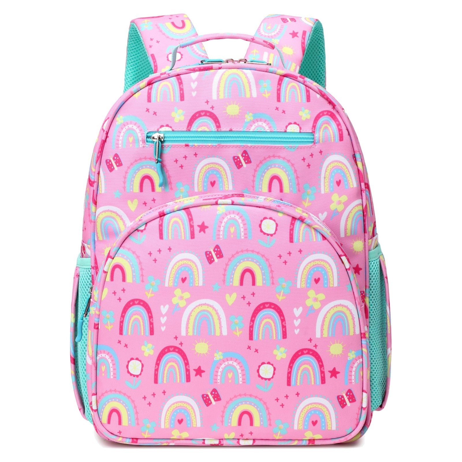 Cute Lightweight Kids Backpack for Girls   Rainbow Pink, Kindergarten & Elementa1