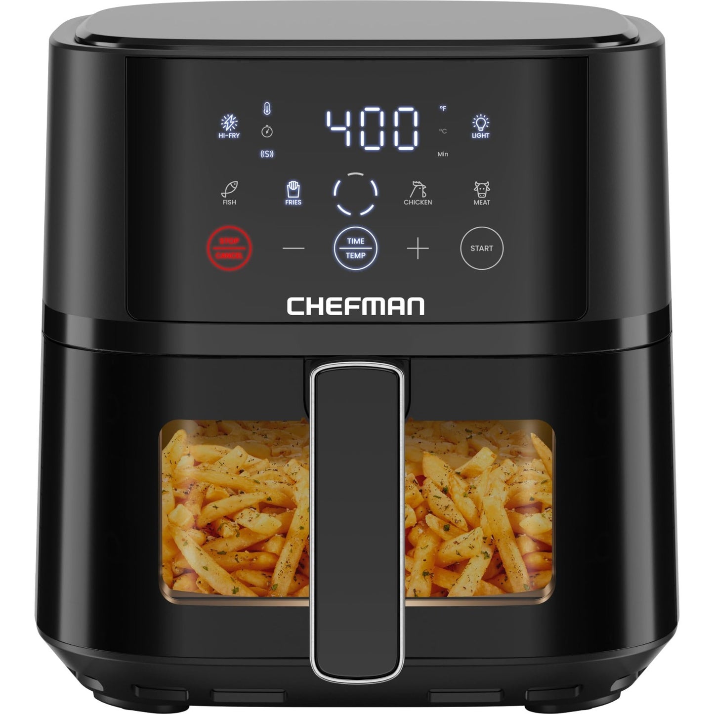 4QT Compact Air Fryer with Hi Fry Technology, Touch Controls & Easy View Window1