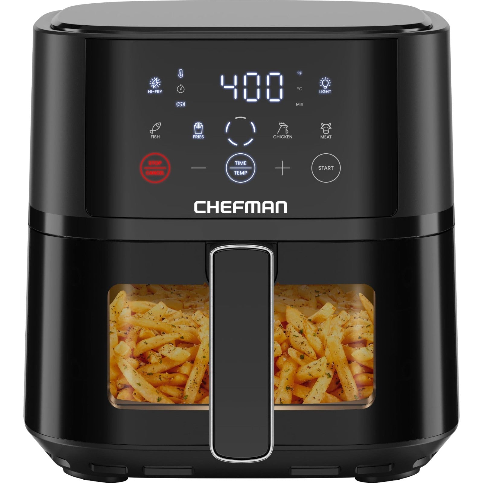 4QT Compact Air Fryer with Hi Fry Technology, Touch Controls & Easy View Window1