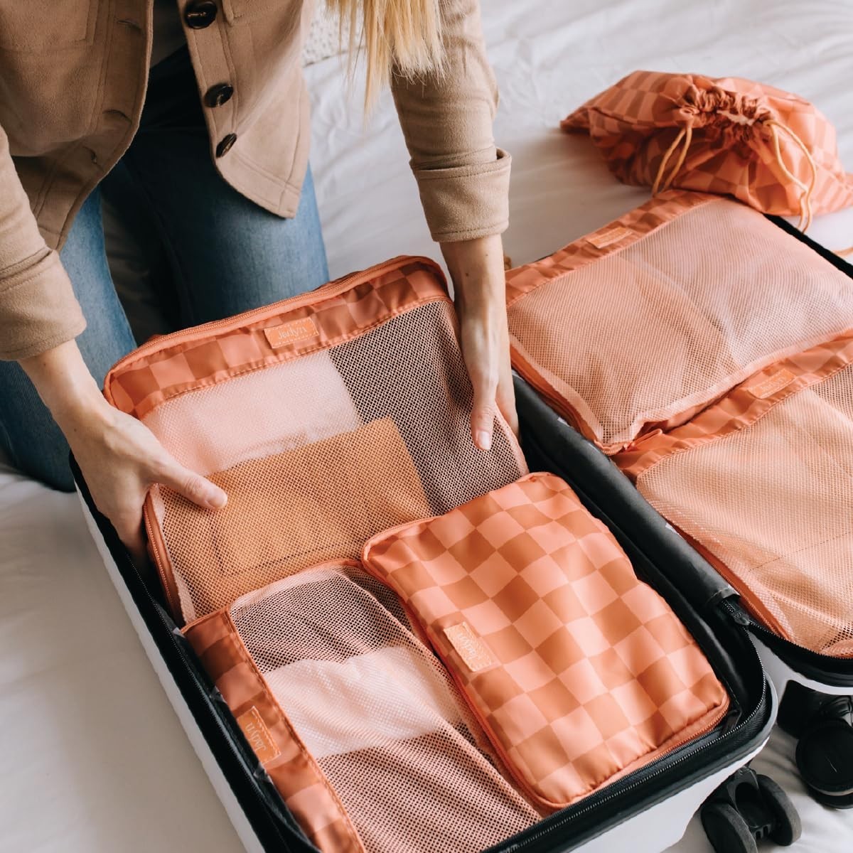 6-Piece Packing Cubes Set for Travel - Large Organizer for Suitcase & Luggage2