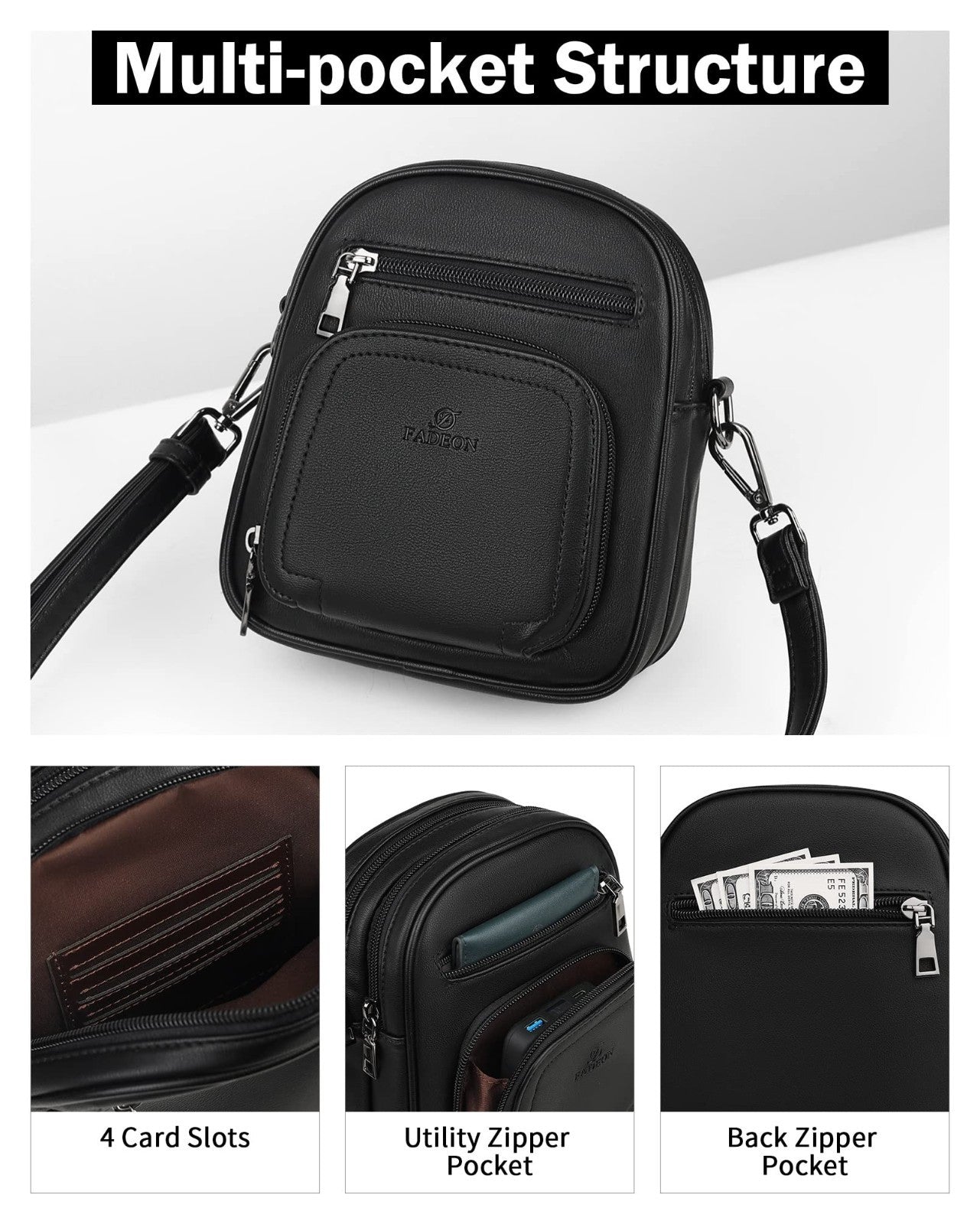Small Crossbody Purses for Women, RFID Anti-Theft, 4 Card Slots, Stylish & Compa6