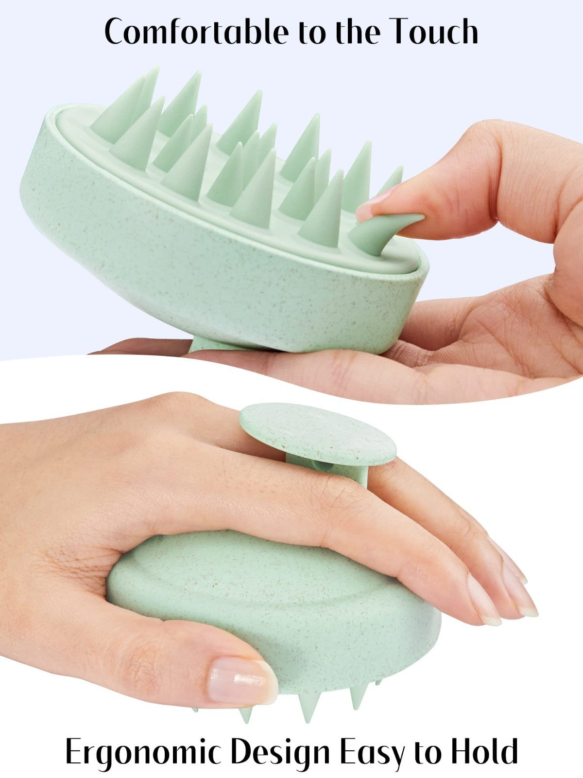 Scalp Massager Hair Growth Brush   Soft Silicone Scrubber for Dandruff & Stress4