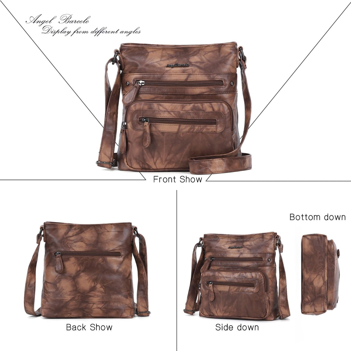 Ultra Soft Leather Crossbody Bag for Women, Stylish Handbag with Adjustable Stra4
