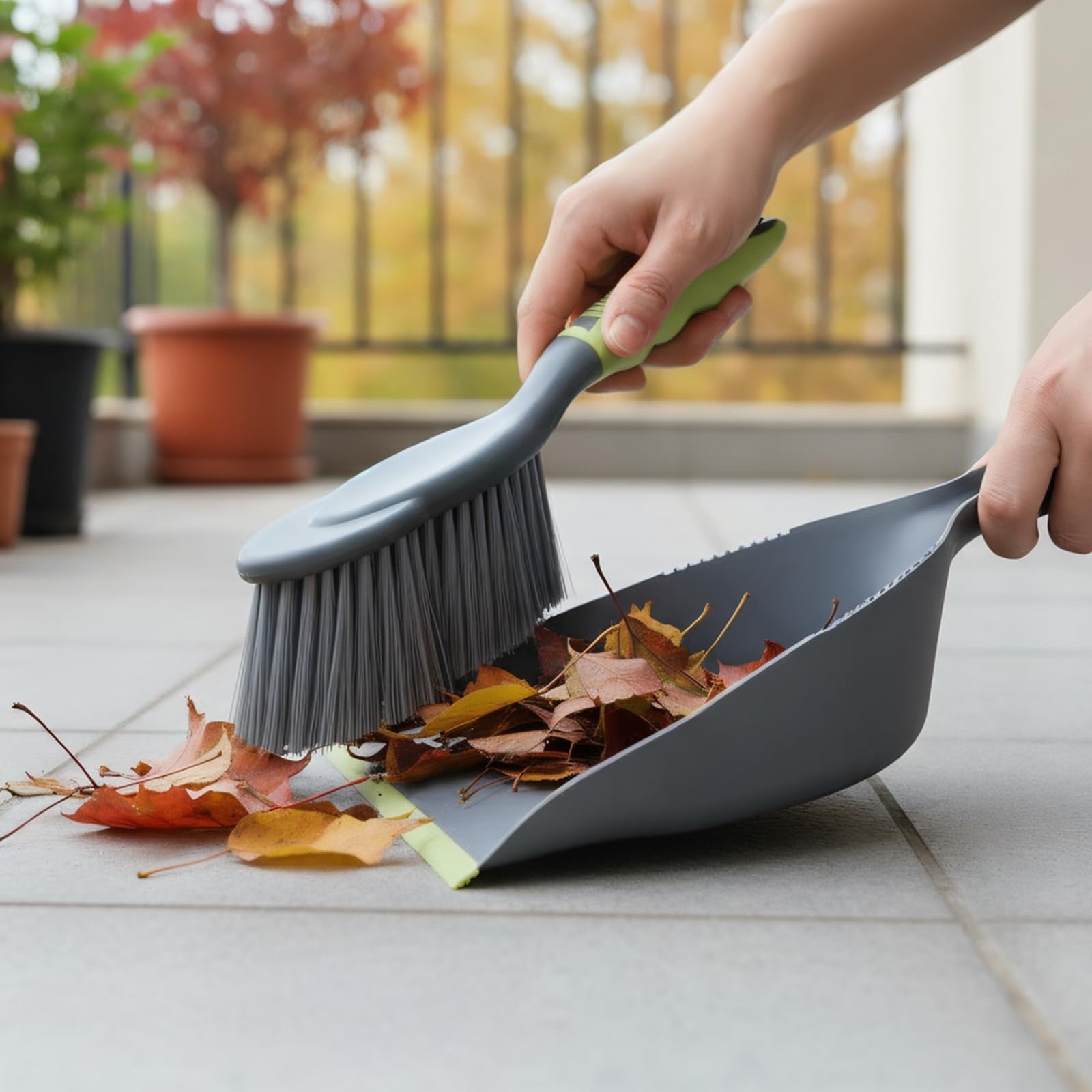 Dustpan and Brush Set - Handheld Broom for Kitchen, Floors, Tables, Pet Cages2