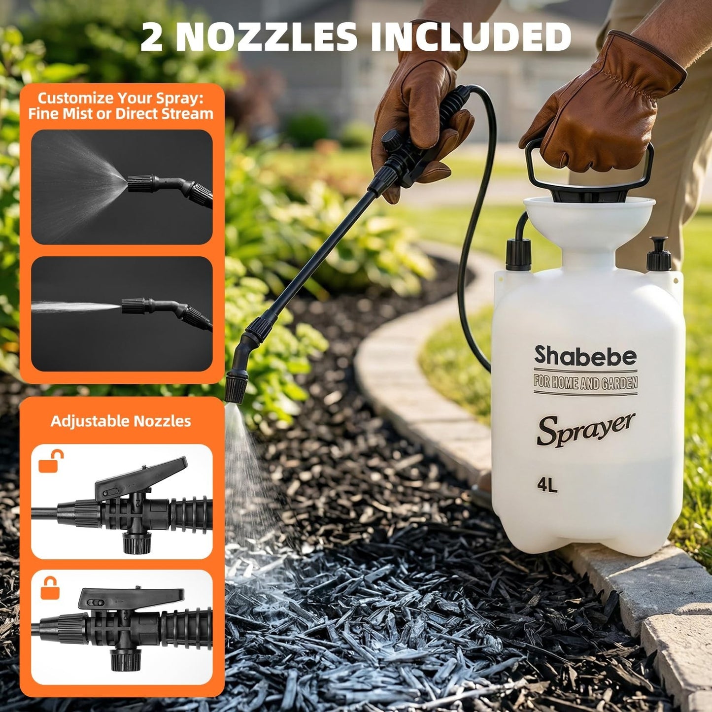 1 Gallon Landscape Adhesive, Ultra-Stick Mulch & Gravel Binder, Non-Toxic Spraye7