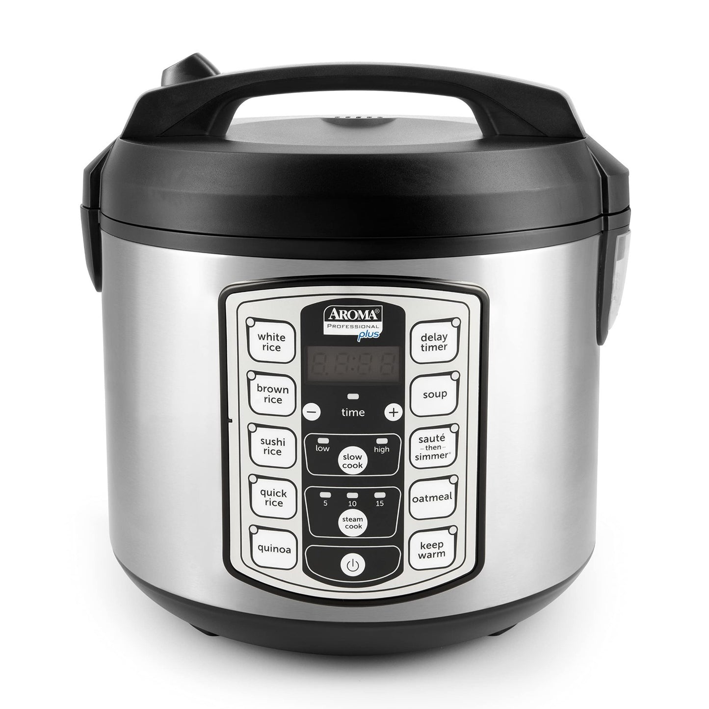 20-Cup Digital Rice Cooker & Food Steamer - Stainless Steel, Nonstick Pot, Slow1