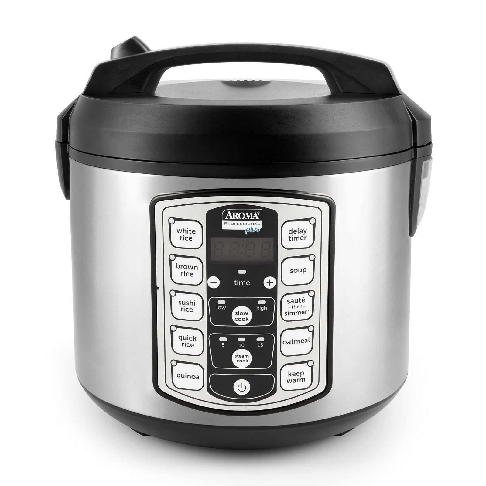 20-Cup Digital Rice Cooker & Food Steamer - Stainless Steel, Nonstick Pot, Slow1
