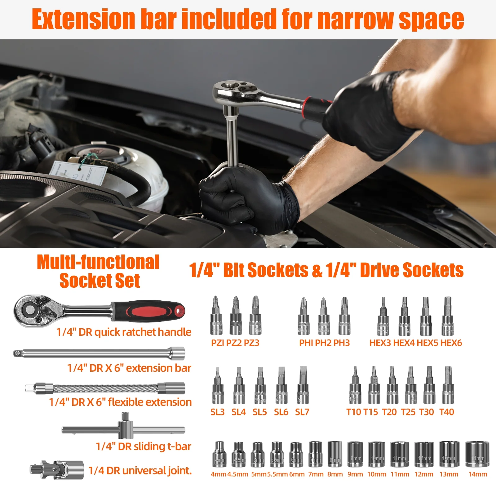 TORIO 171-Piece Tool Set, Complete Home & Garage Repair Kit with Wrenches, Screw1