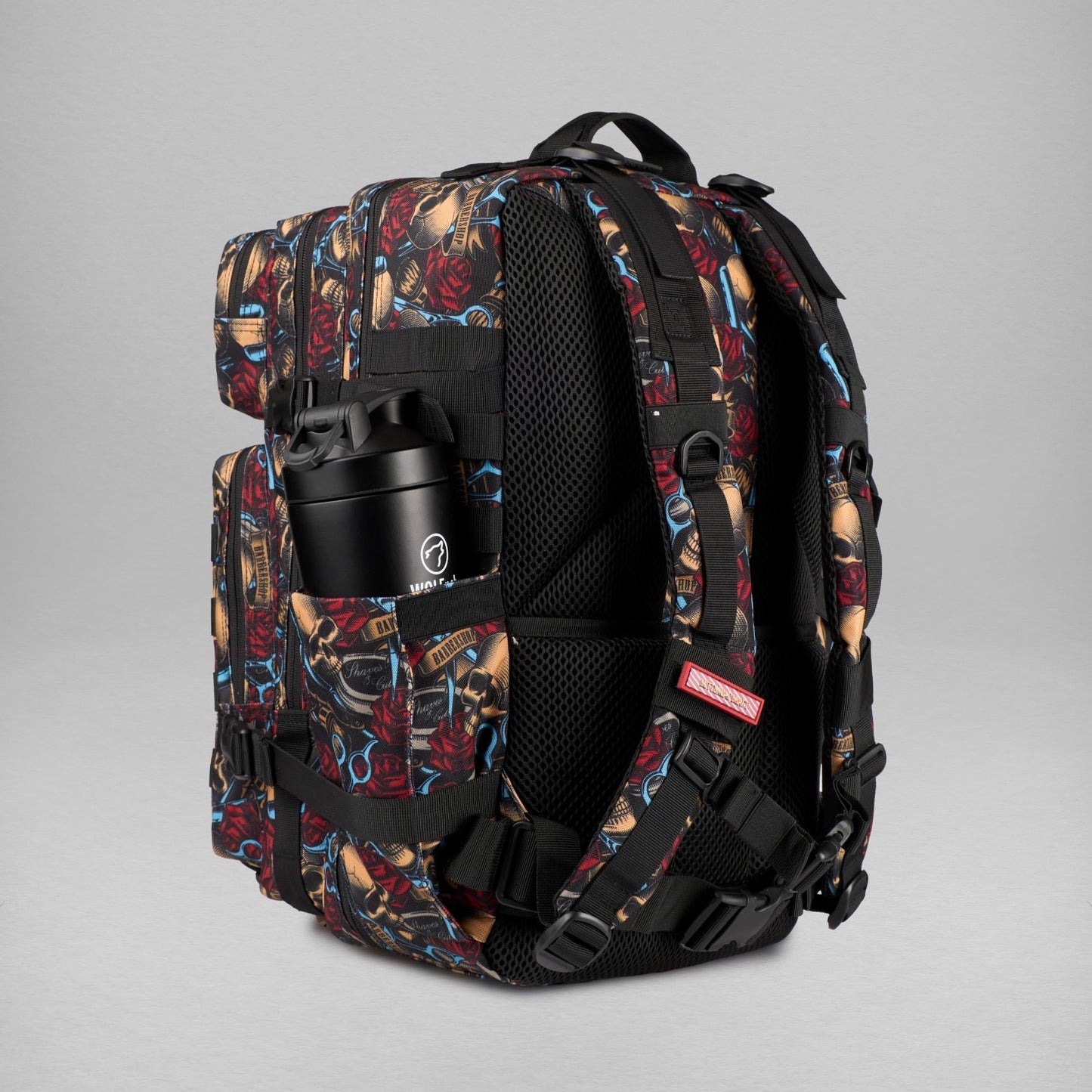 Durable 45L Waterproof Gym Backpack   1000D Oxford, MOLLE Webbing, Laptop Pocket3