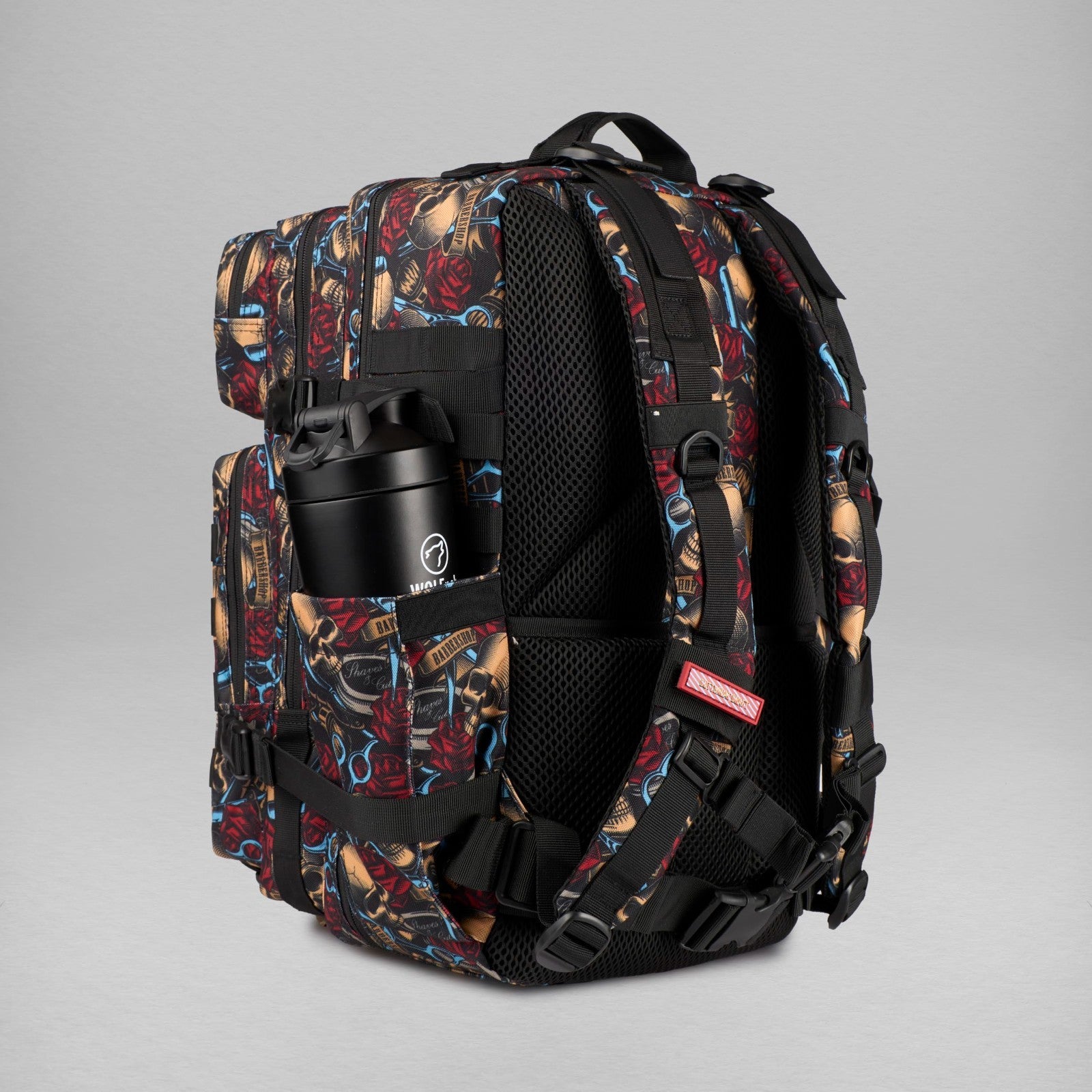 Durable 45L Waterproof Gym Backpack   1000D Oxford, MOLLE Webbing, Laptop Pocket3