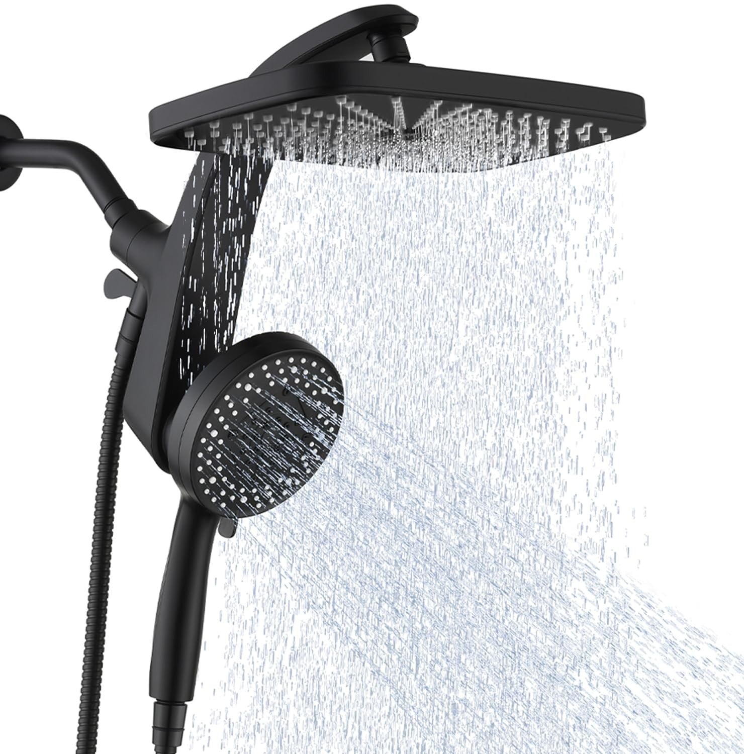 12" High Pressure Rain Shower Head & Handheld Combo, 9 Spray Settings, Magnetic1
