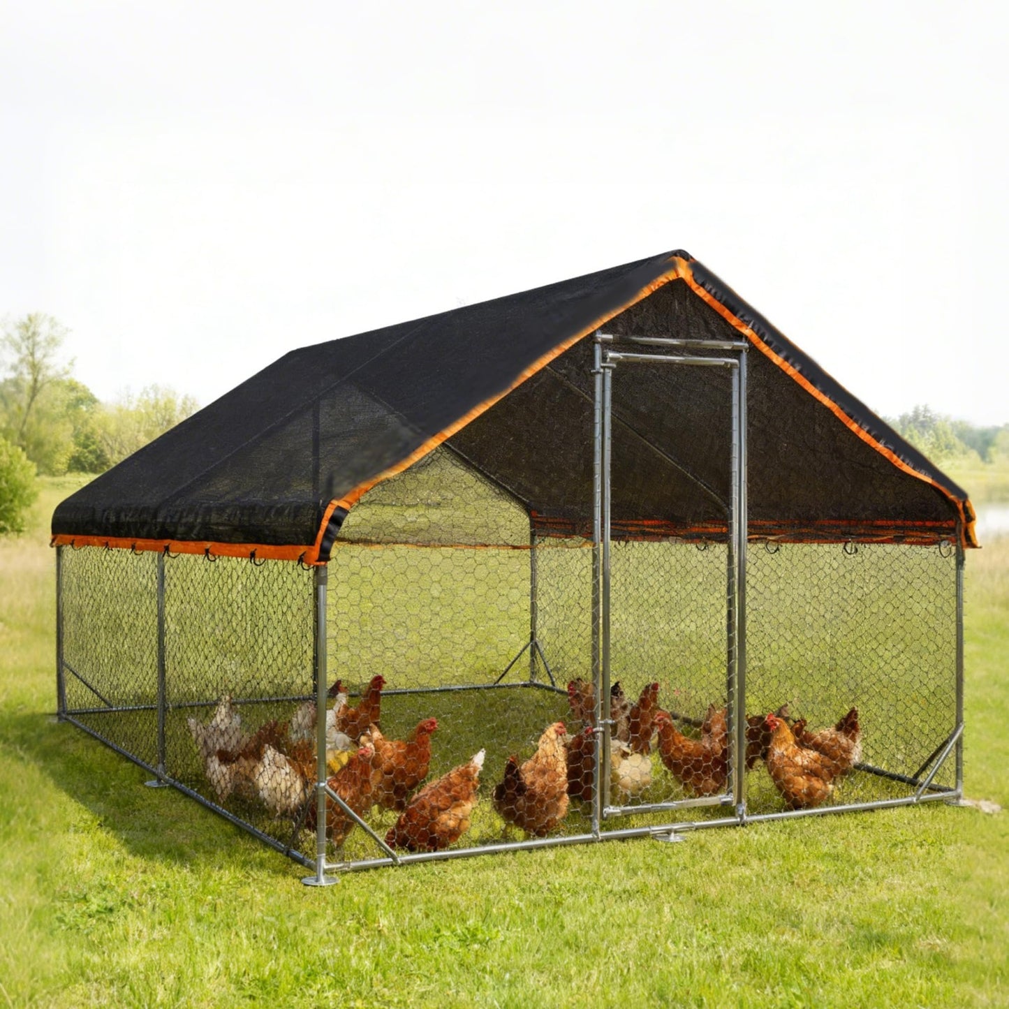 50% Shade Cloth 10x20 FT Garden Mesh Tarp Sun Shade for Plants & Vegetables, Out2