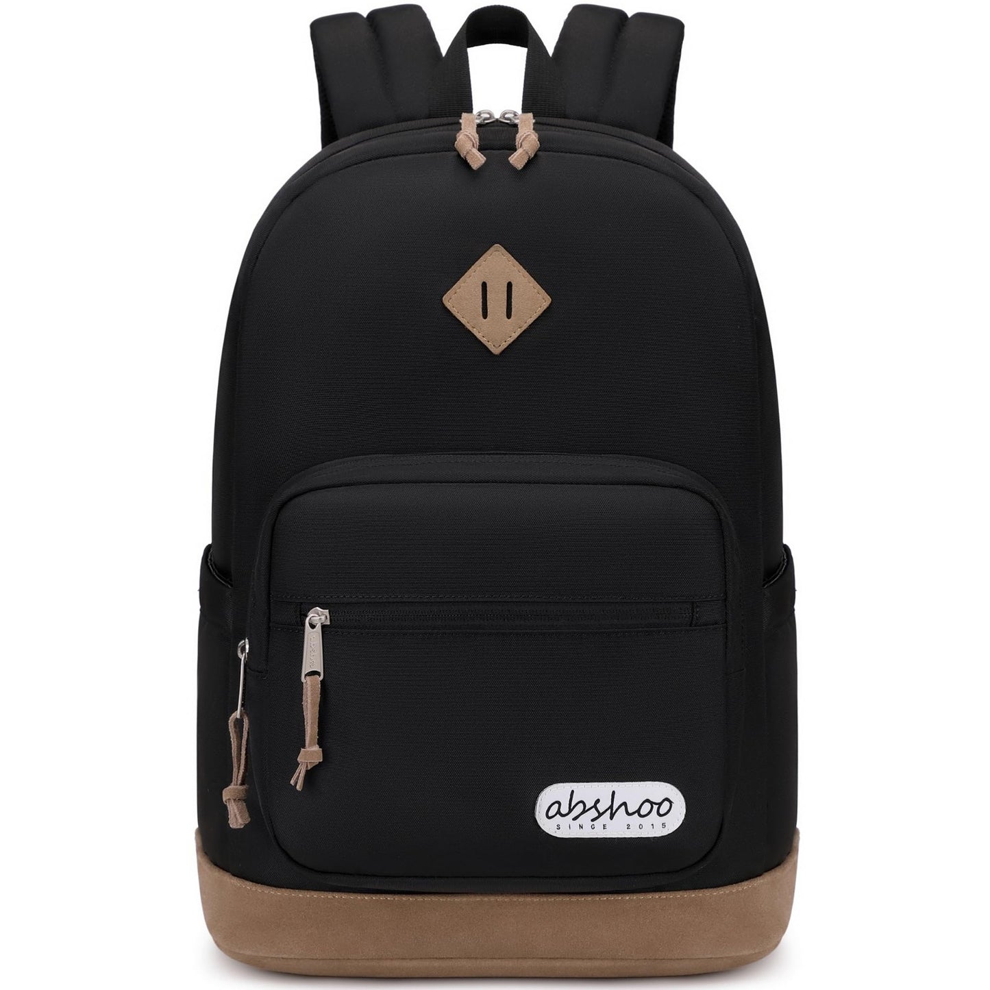Classic School Backpack for College, Teen Bookbag, Casual Daypack   Black1