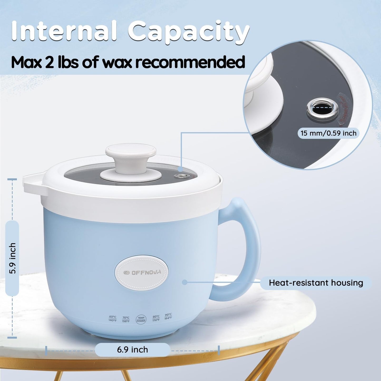 1.2L Wax Melter & Candle Making Kit with Pouring Spout - Easy Clean, DIY Gift3