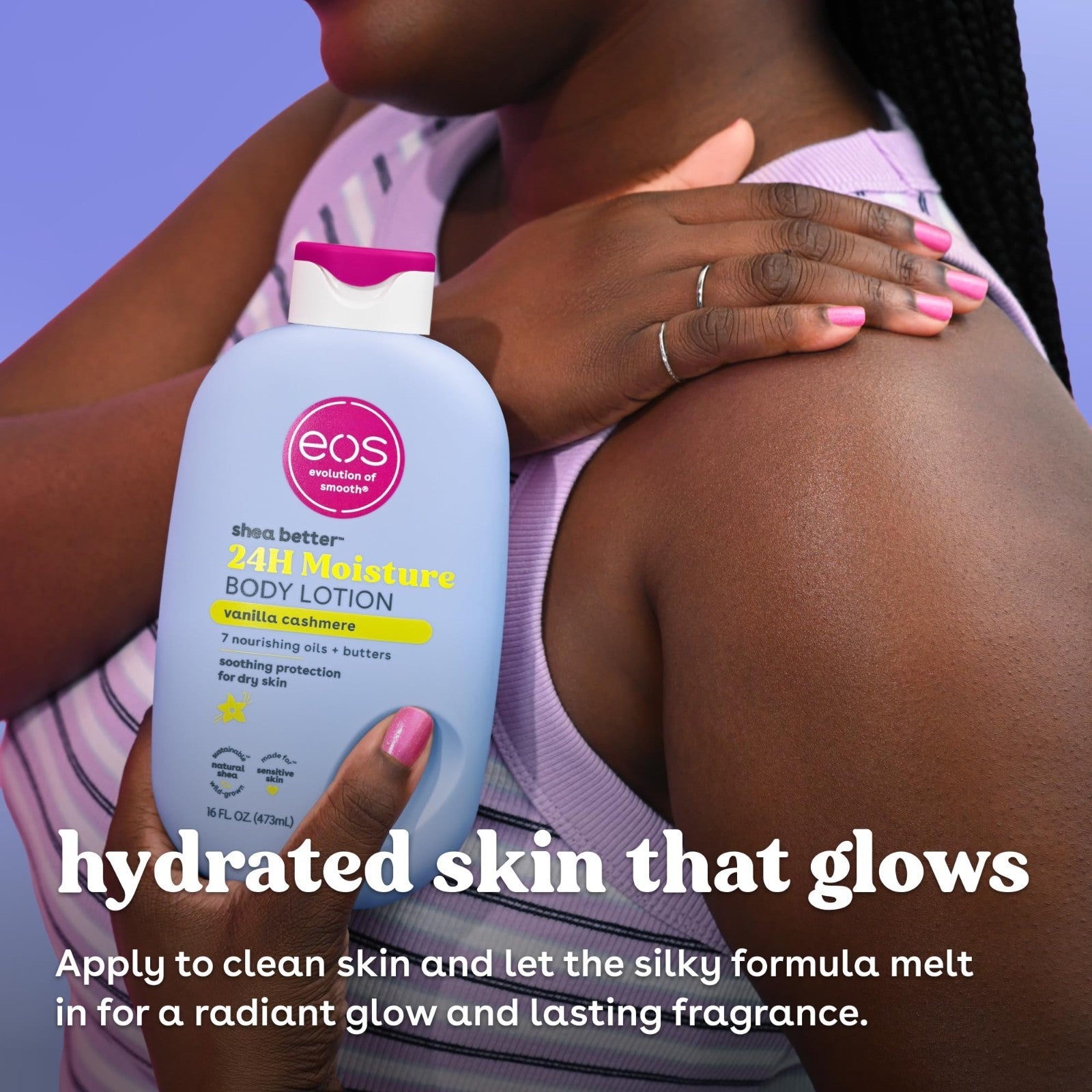 Shea Better Body Lotion   Vanilla Cashmere, 24 Hour Hydration, 16 fl oz5