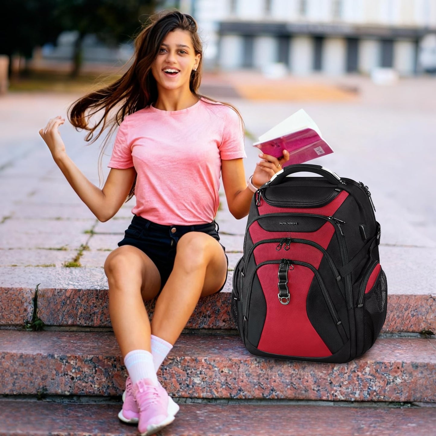 XXXL Laptop Backpack for 18.4 Inch Computers, Stylish Travel Bag for Men, Black/1