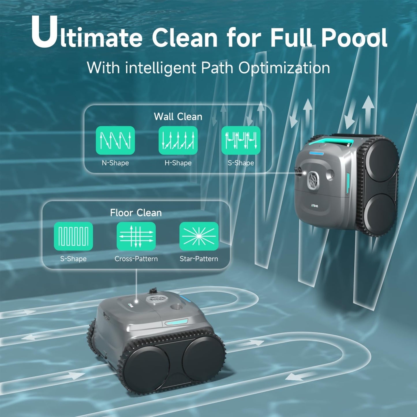 Cordless Pool Vacuum Robot for Inground Pools | 2152 Sq.ft Cleaning, App Control5