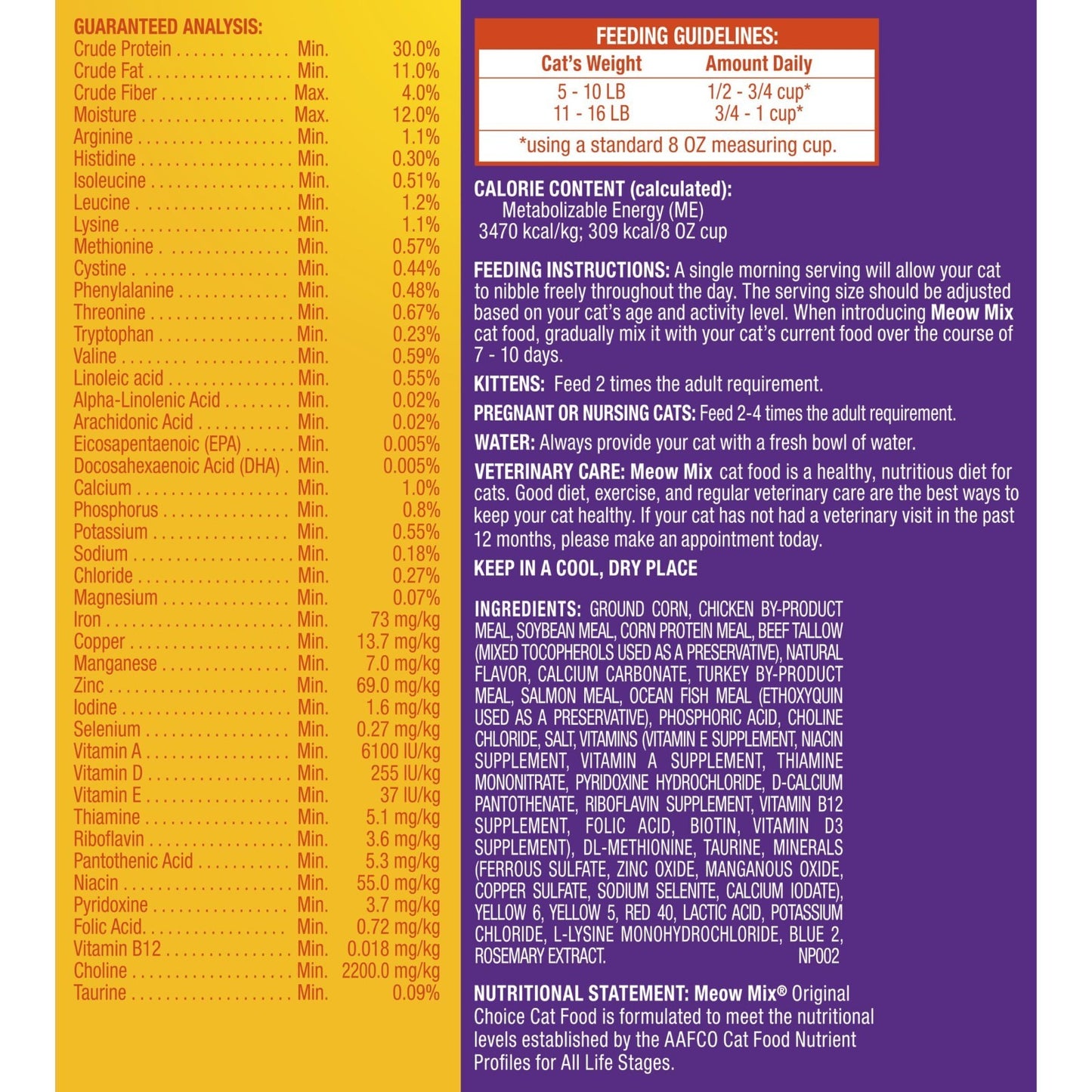Original Choice Dry Cat Food   18 oz Pouches, Nutritious & Tasty for Cats6