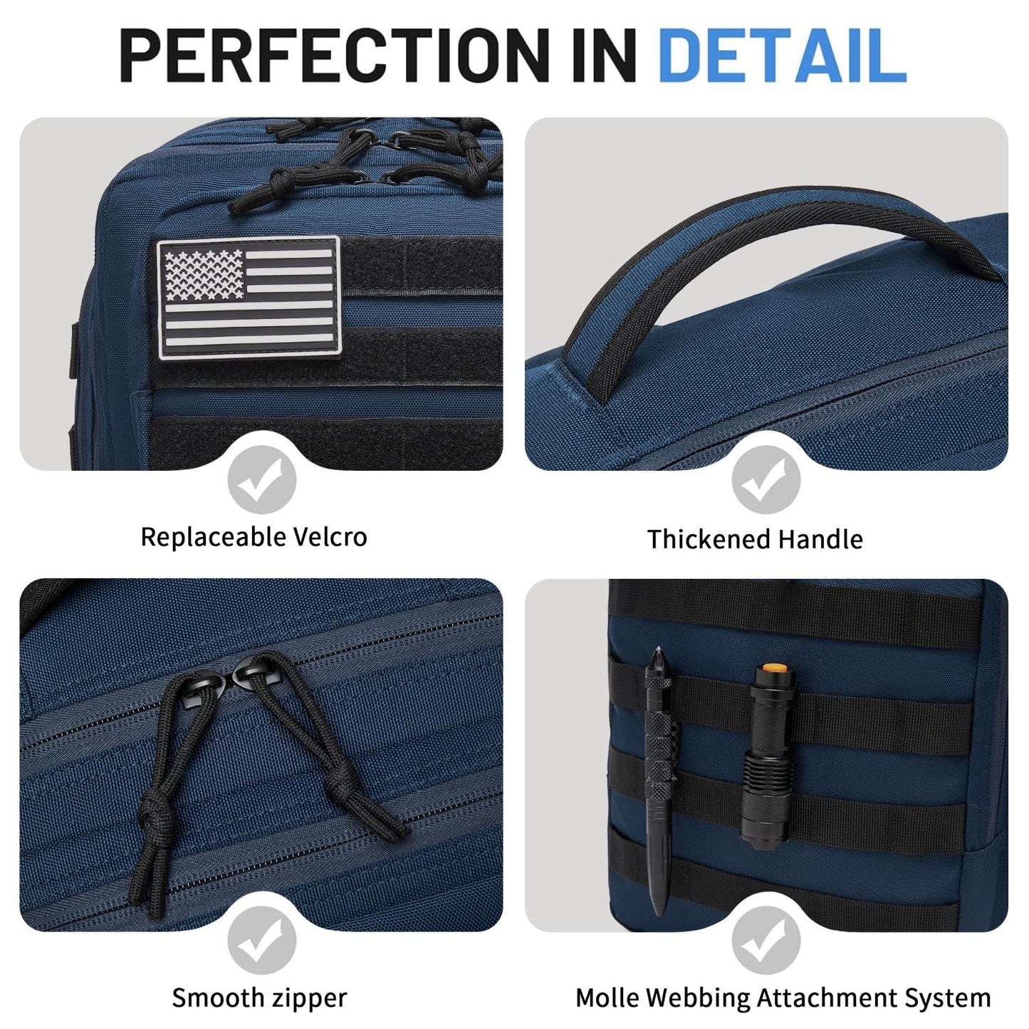 Waterproof Military Tactical Backpack   3 Day Assault Molle Daypack with Bottle3