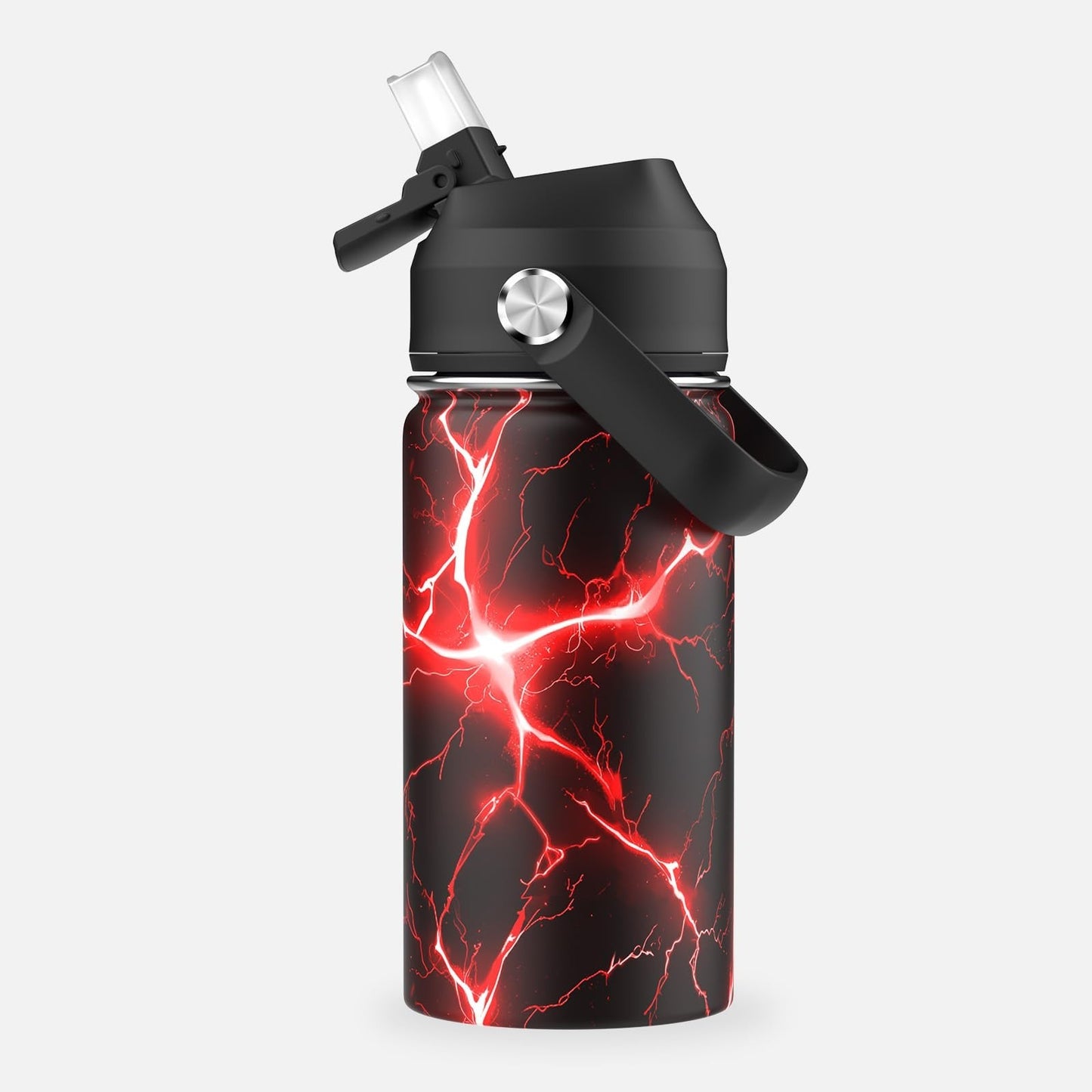Cool Luminous Gamer Backpack Set for Boys   6PCS with Insulated Water Bottle, Lu3