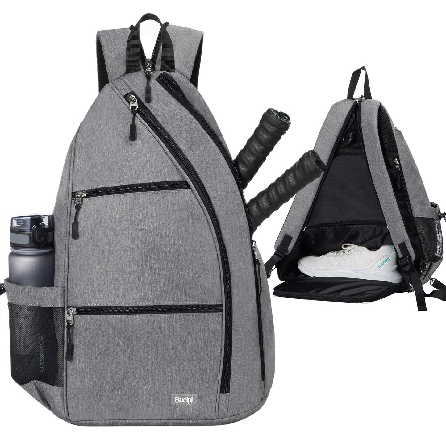 Convertible Pickleball Backpack with Fence Hook | Water-Resistant Sling Bag for1