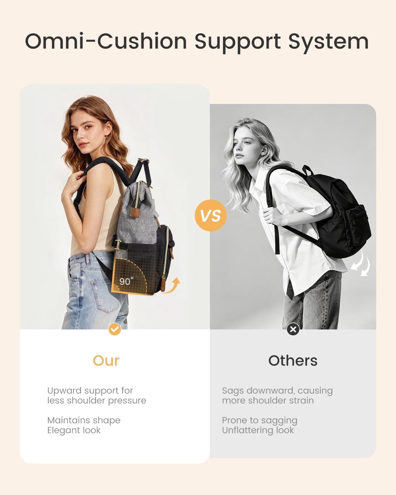 Quilted Laptop Backpack for Women   Stylish Teacher & Nurse Work Bag Purse5