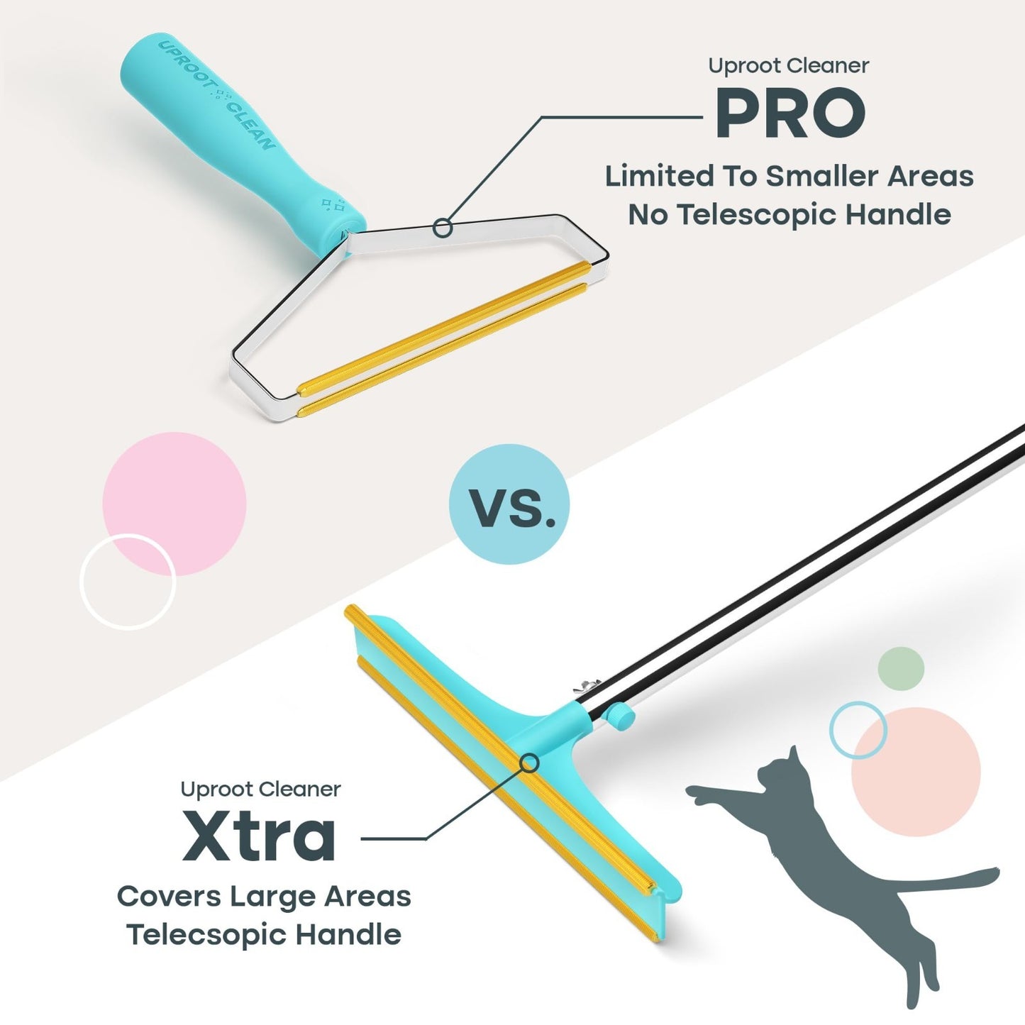 Carpet Rake for Pet Hair Removal - 60" Telescopic Handle, Easy Clean Tool7