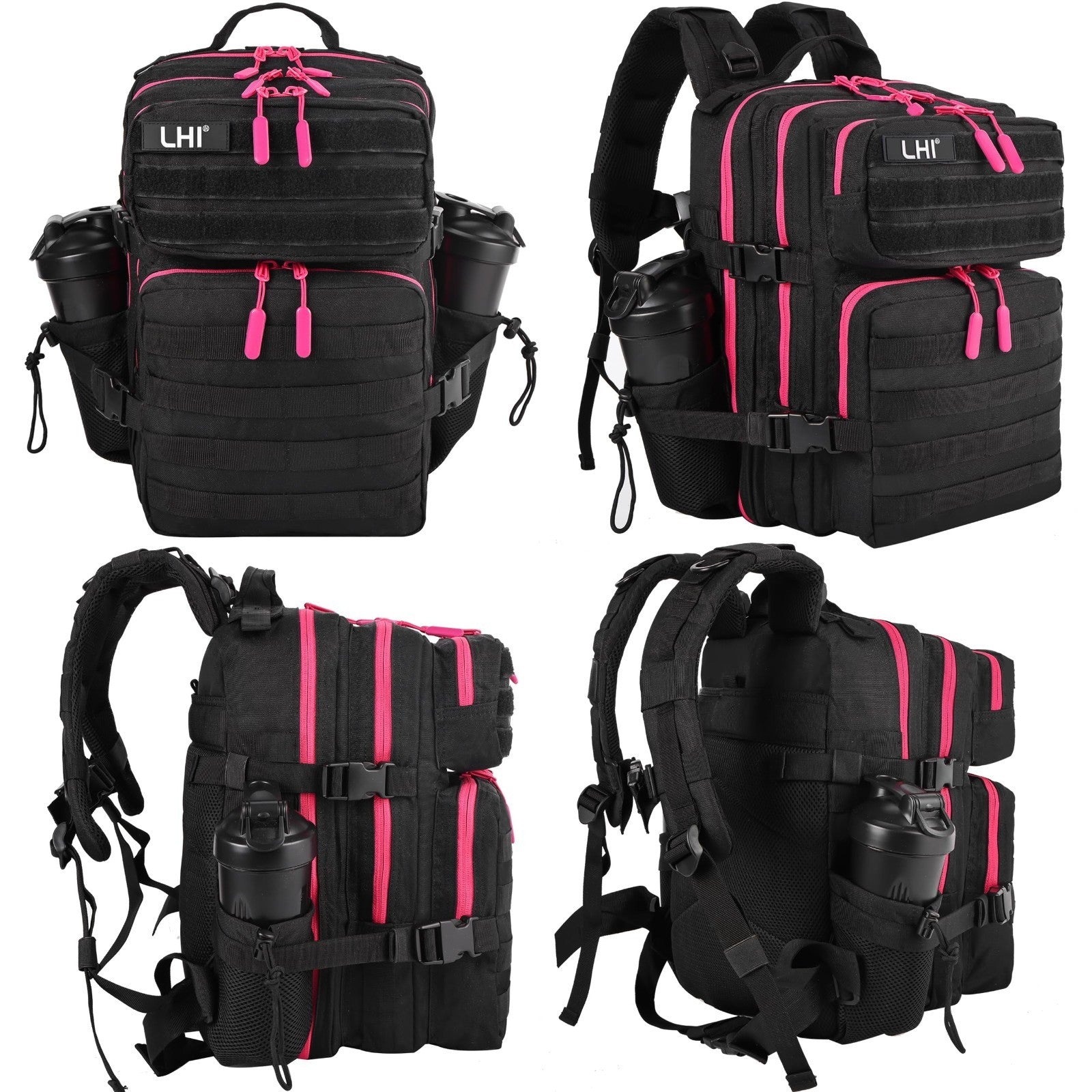 Tactical Military Backpack 25L/35L Army Assault Pack Rucksack with Water Bottle2