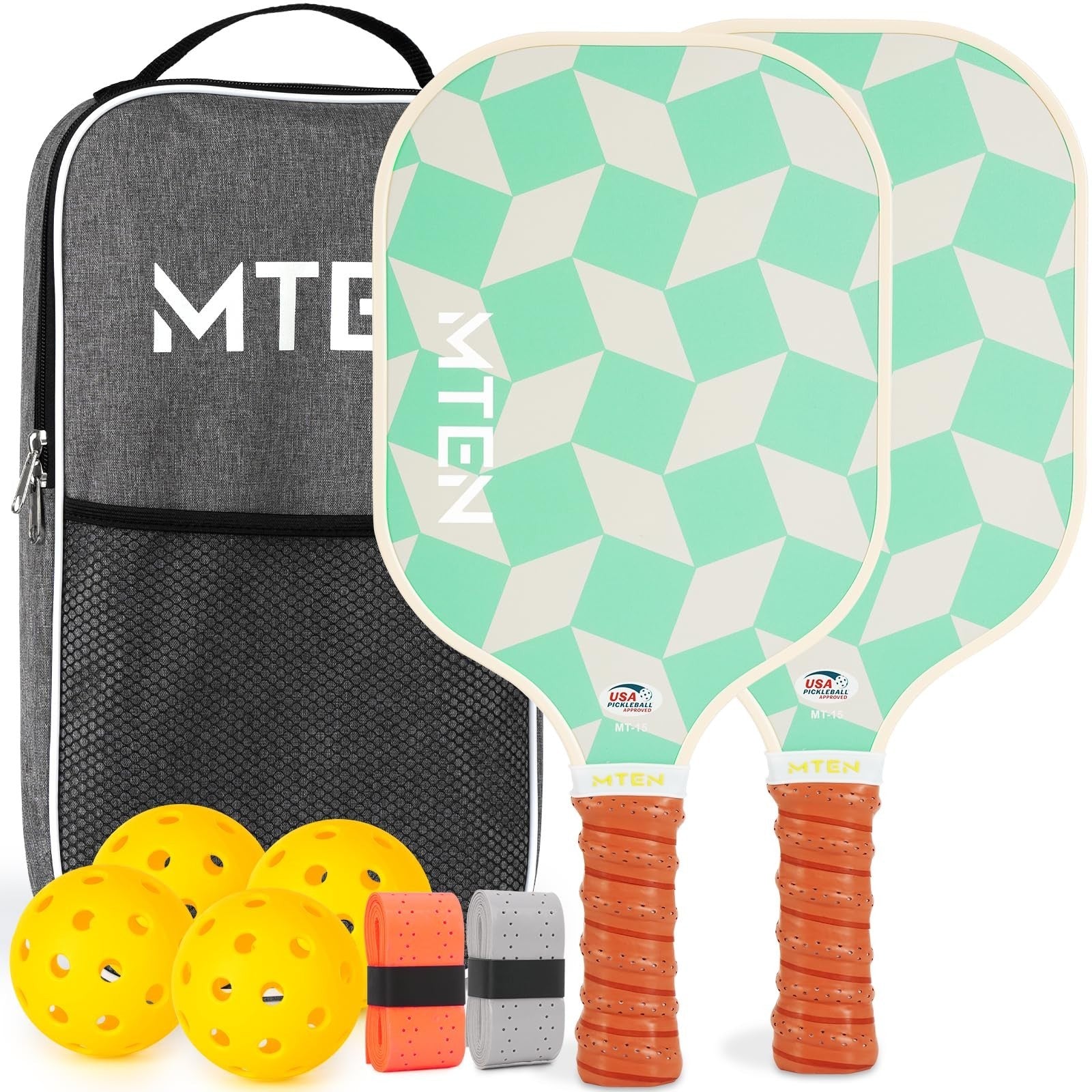 Pickleball Paddle Set of 2/4/1 - USAPA Approved Fiberglass Rackets, Lightweight1