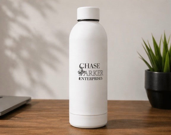 Chase Parker Enterprises 500 mL Stainless Steal Water Bottle   White3