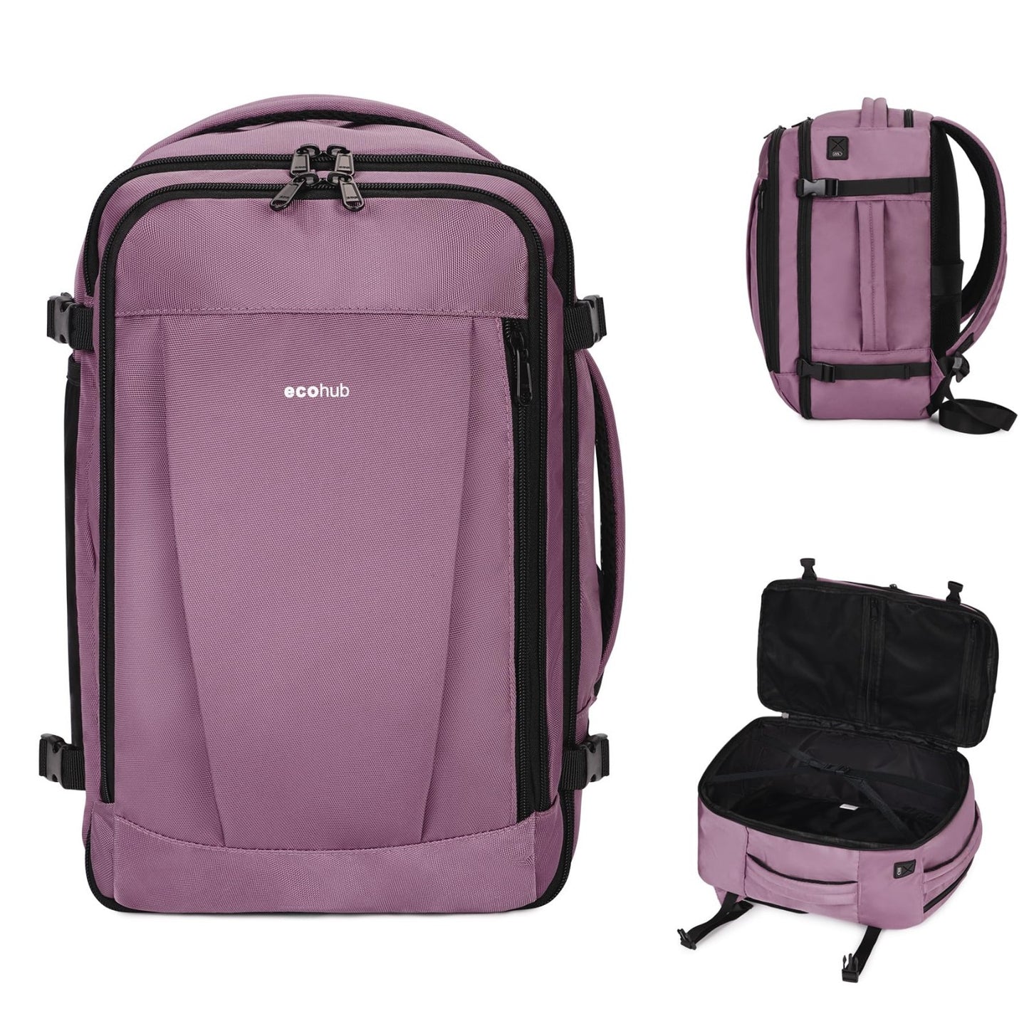 Travel Backpack 18x14x8   Airline Approved Carry On Bag, Waterproof, 13 Pockets,1