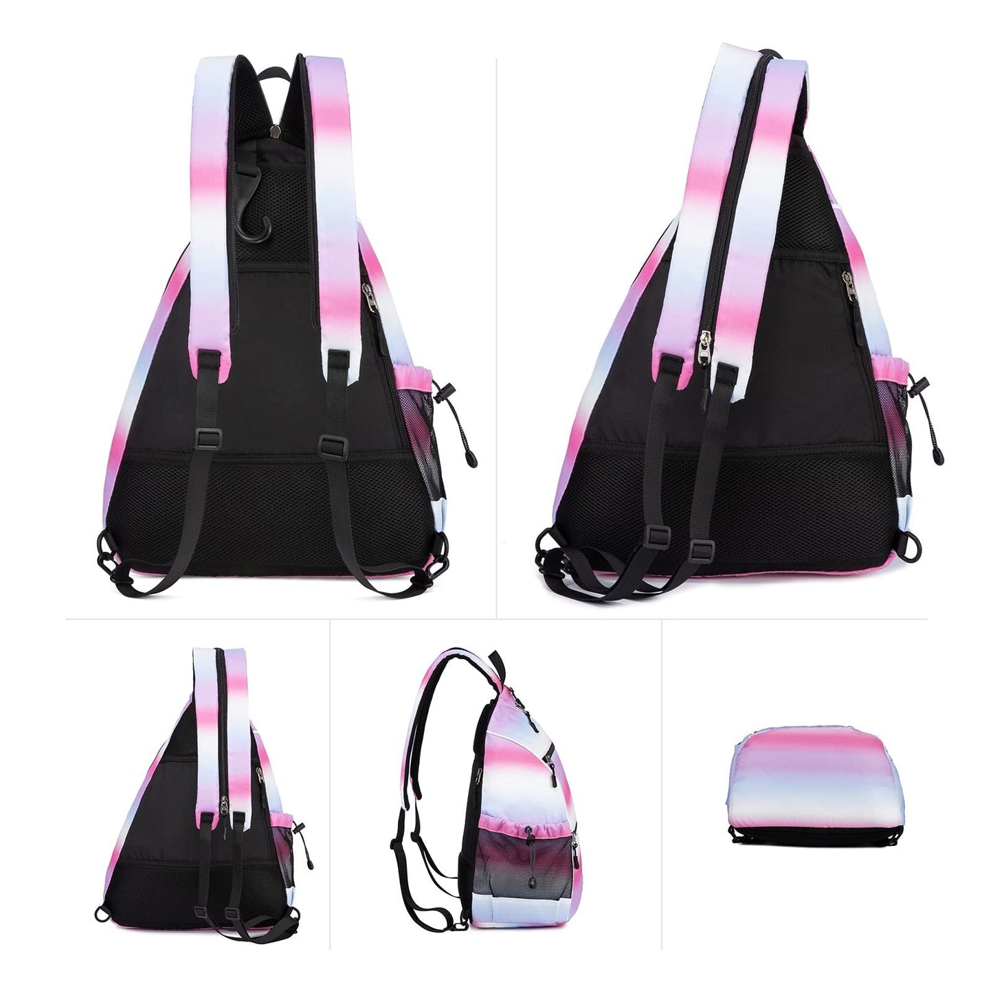 Adjustable Pickleball Backpack with Fence Hook, Large Capacity & Safety Pocket5
