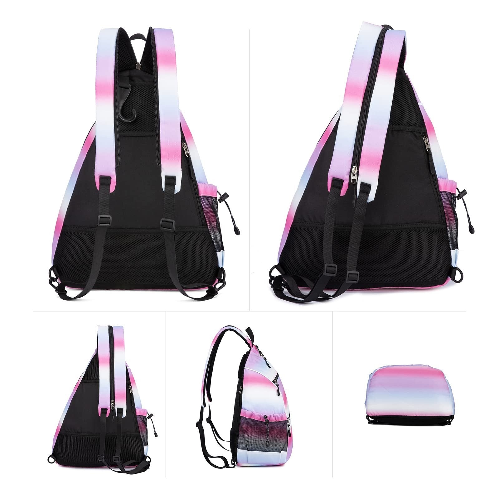 Adjustable Pickleball Backpack with Fence Hook, Large Capacity & Safety Pocket5