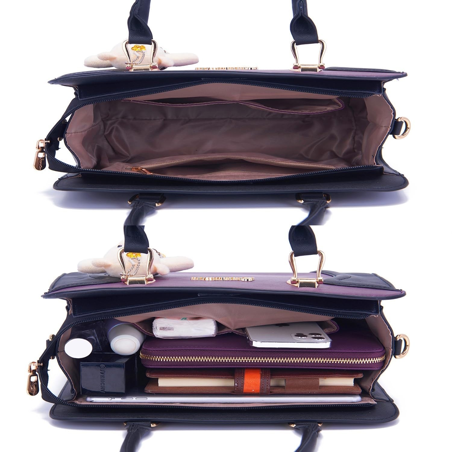 Stylish 3-Piece Handbag Set for Women - Shoulder Bag, Satchel & Wallet Combo5