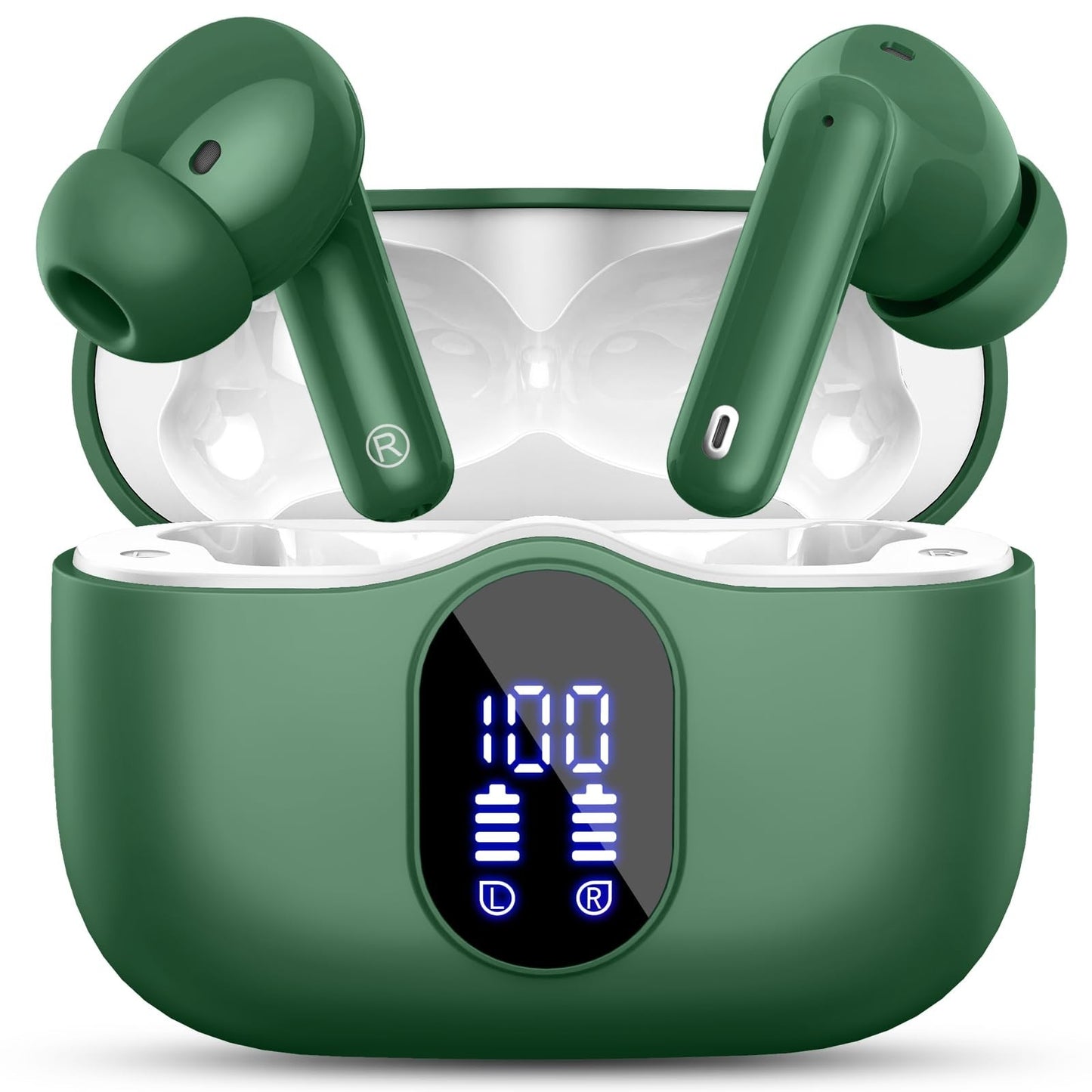 Wireless Earbuds Bluetooth 5.4, Noise Cancelling, IP7 Waterproof, 36H Playtime,1