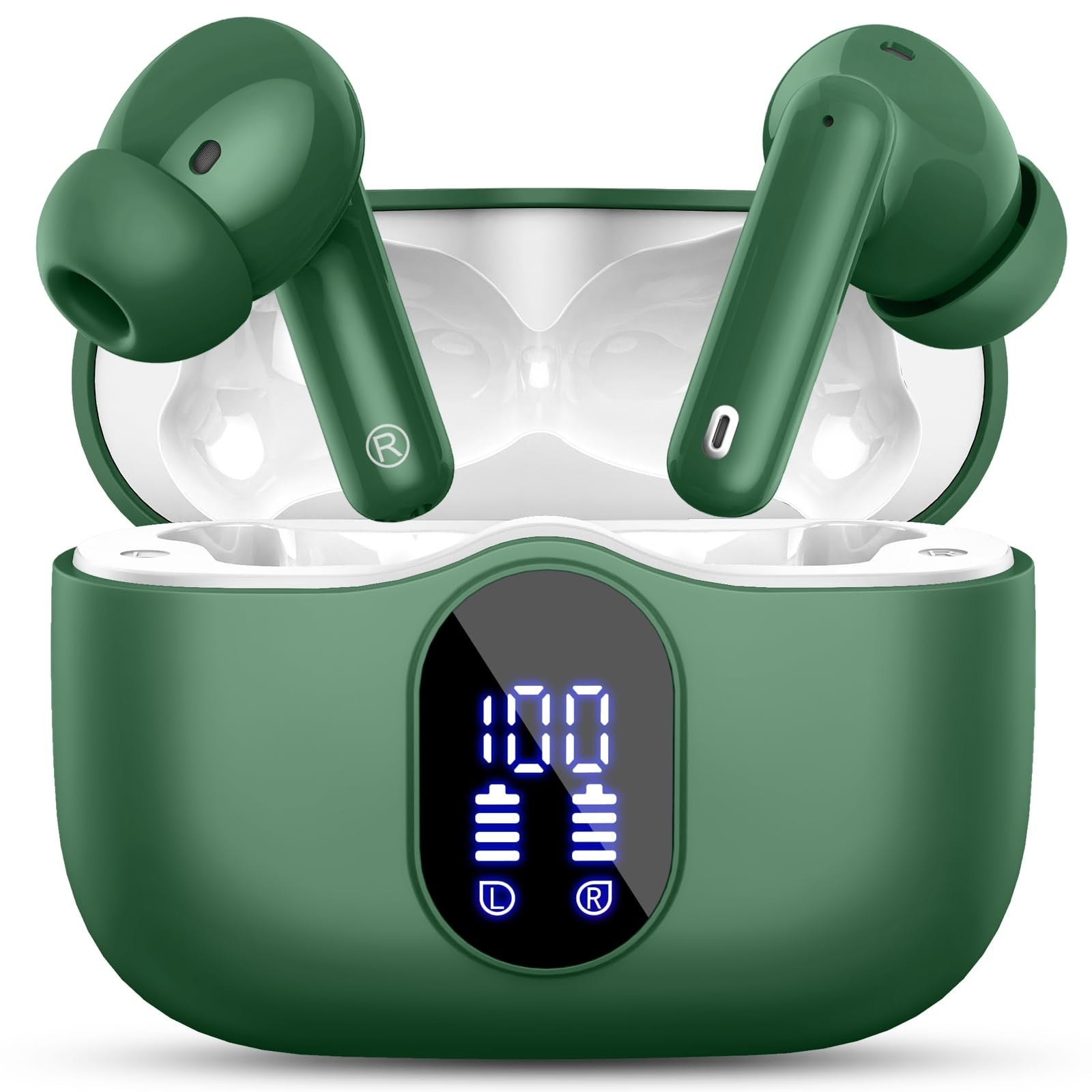 Wireless Earbuds Bluetooth 5.4, Noise Cancelling, IP7 Waterproof, 36H Playtime,1