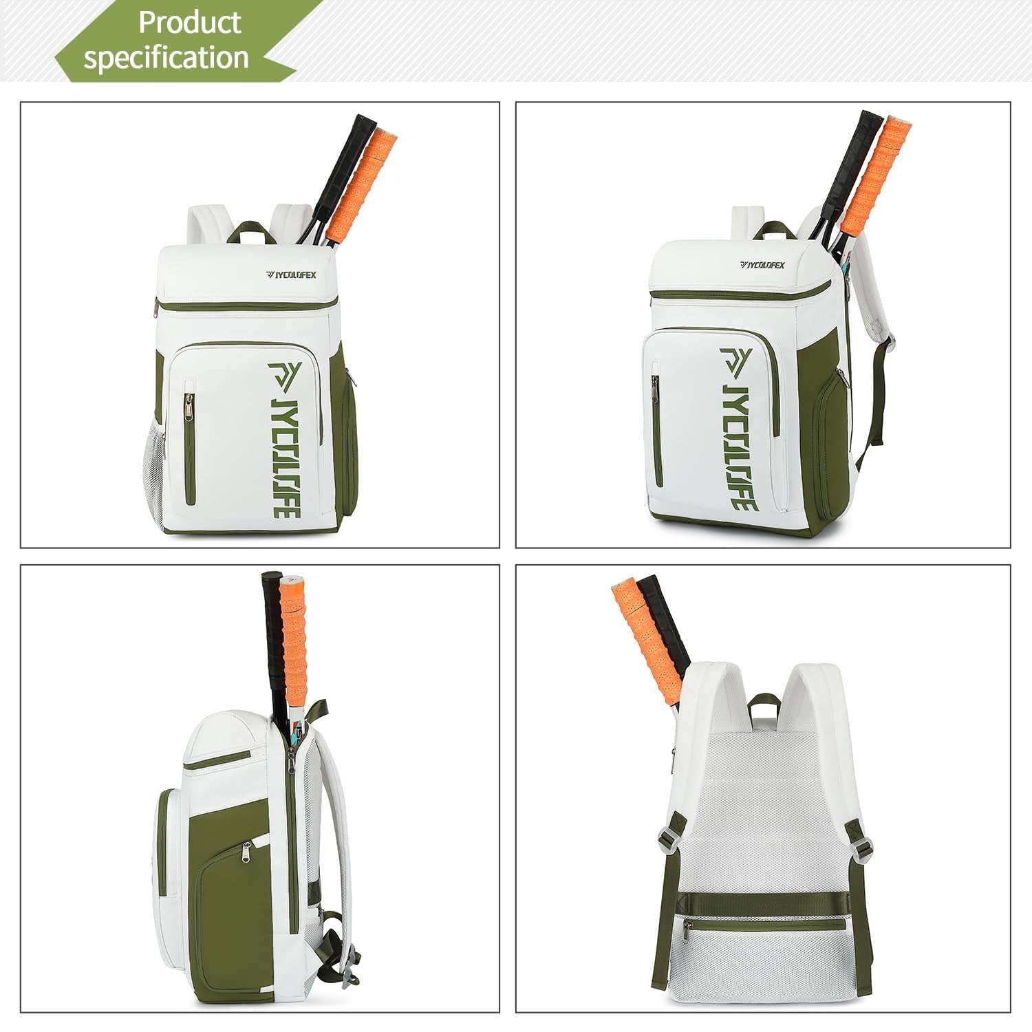 Waterproof Gym Duffel Backpack with Shoe Compartment, 4 Carry Methods, Sports &4