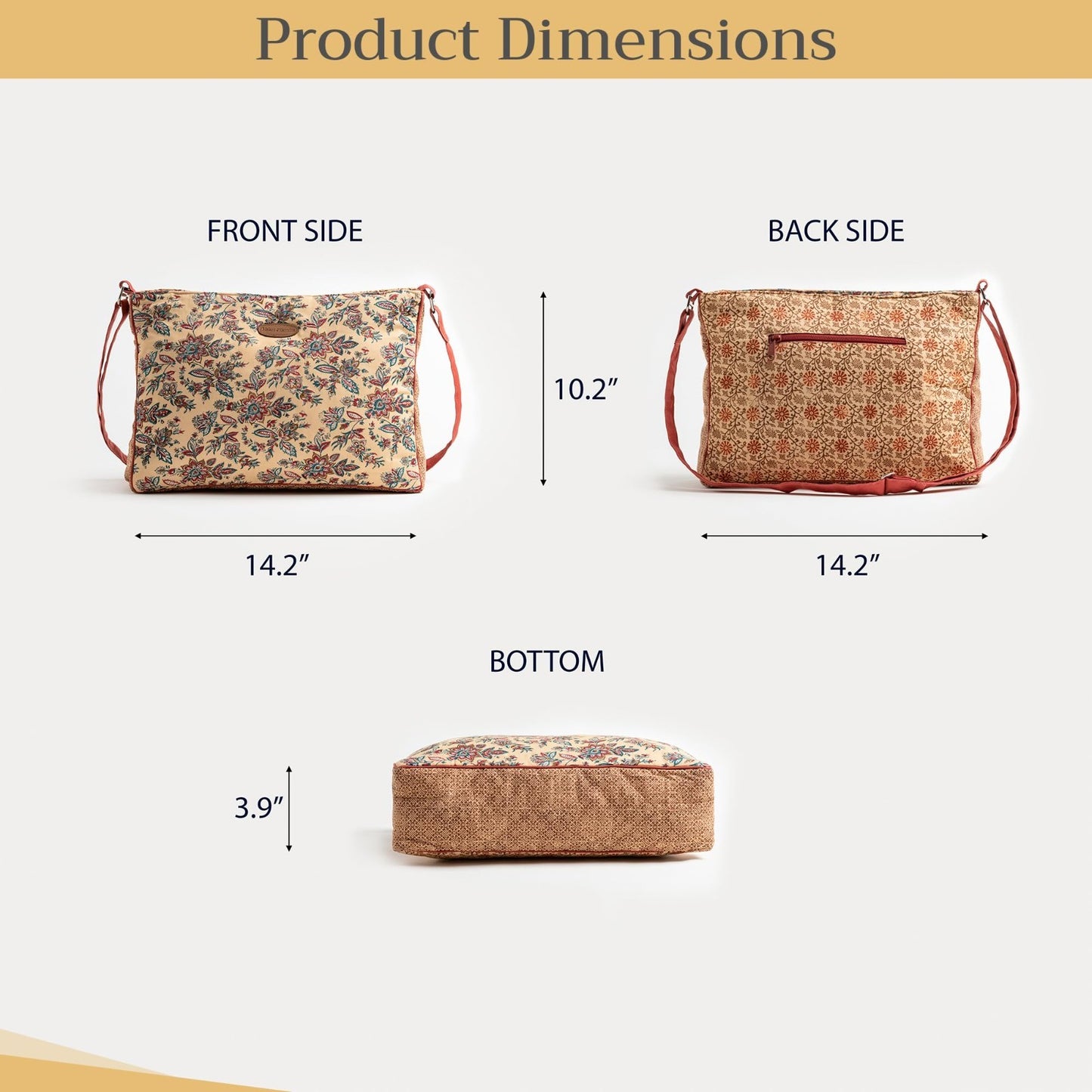 Stylish Cotton Shoulder Bag for Women   Versatile Handbag, Everyday Use, Fashion5